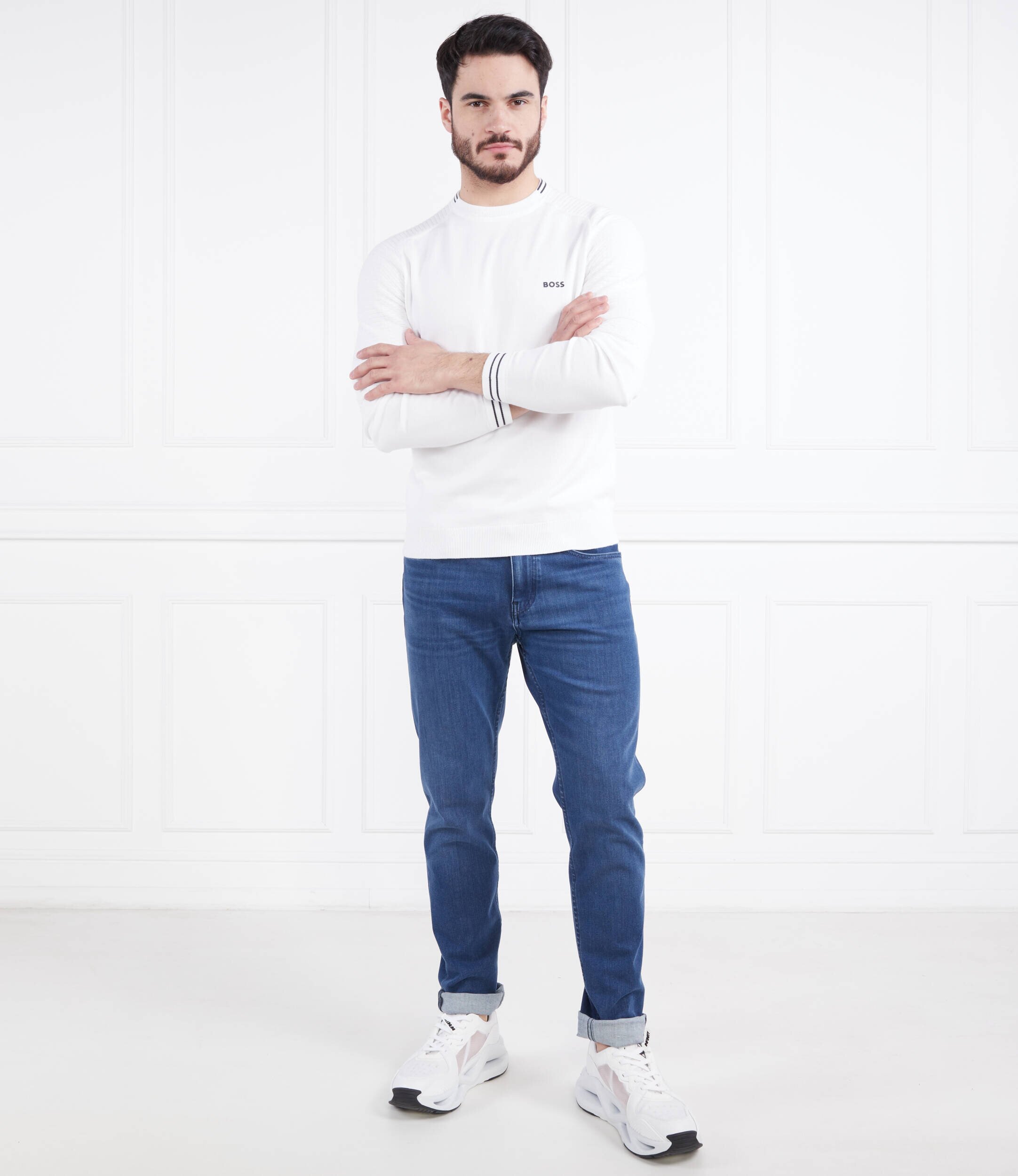 BOSS Green Pulover Rolet | Regular Fit