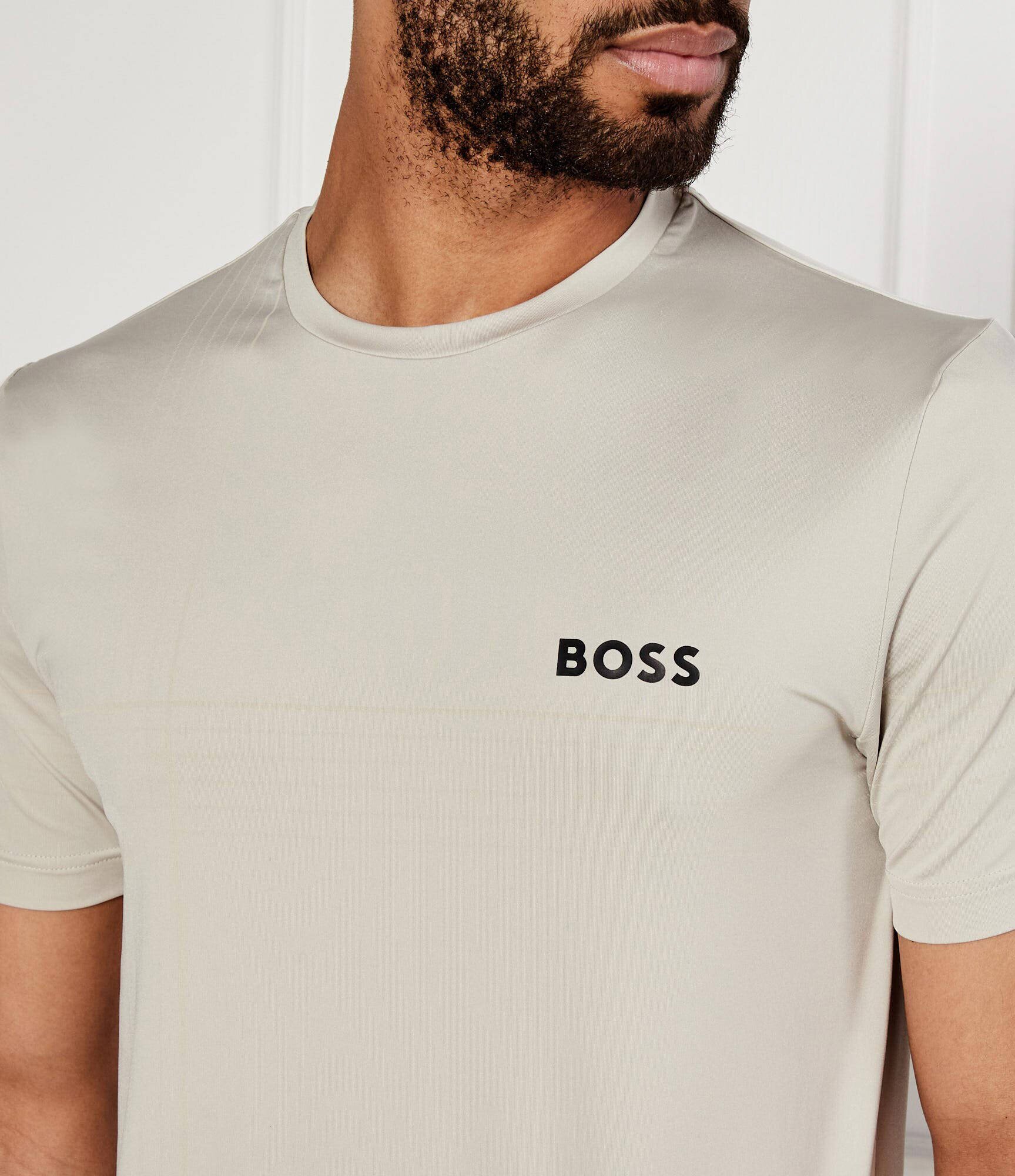 BOSS Green Tricou Check TOC | Slim Fit | stretch