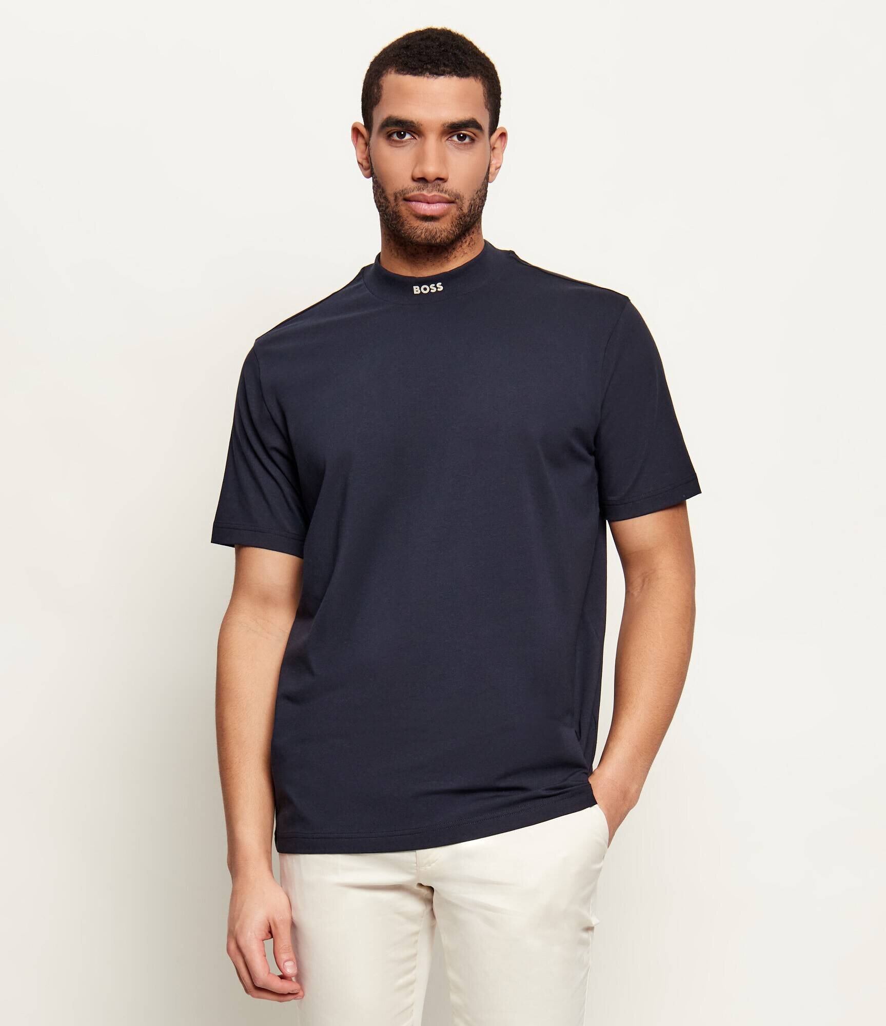 BOSS Green Tricou Collar | regular fit | stretch