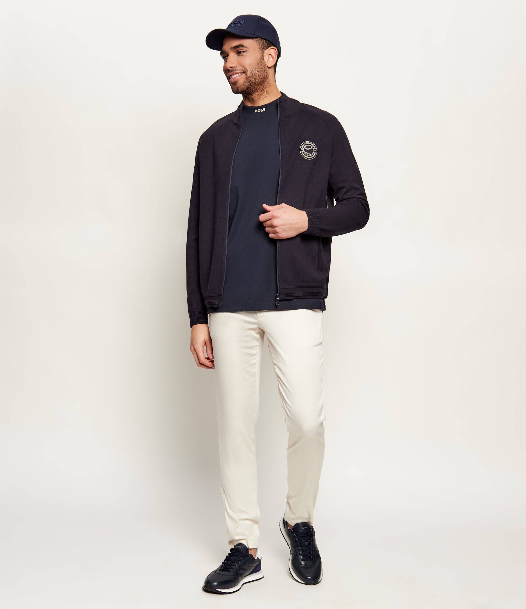 BOSS Green Tricou Collar | regular fit | stretch