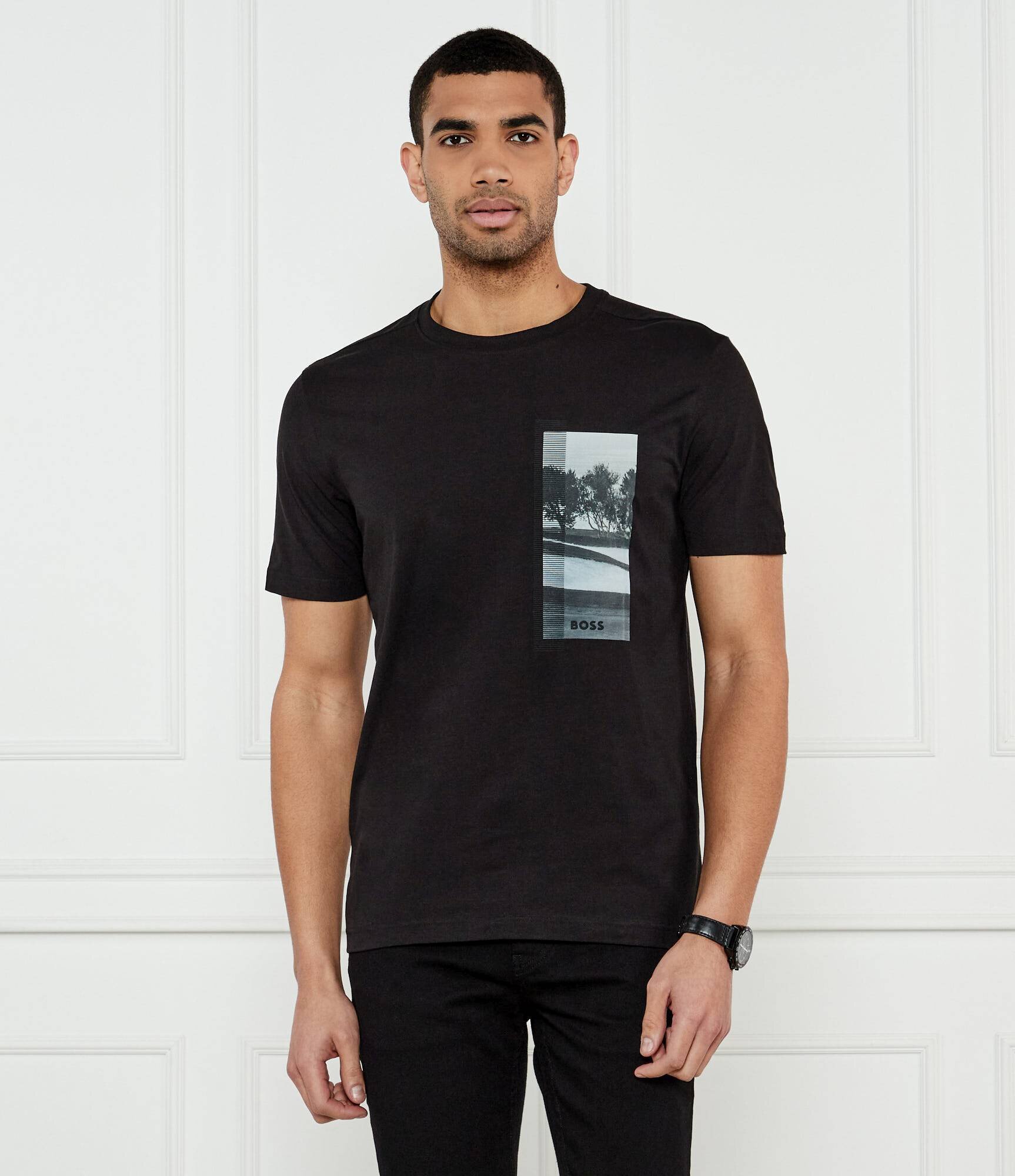 BOSS Green Tricou DesertTech SJ | Regular Fit