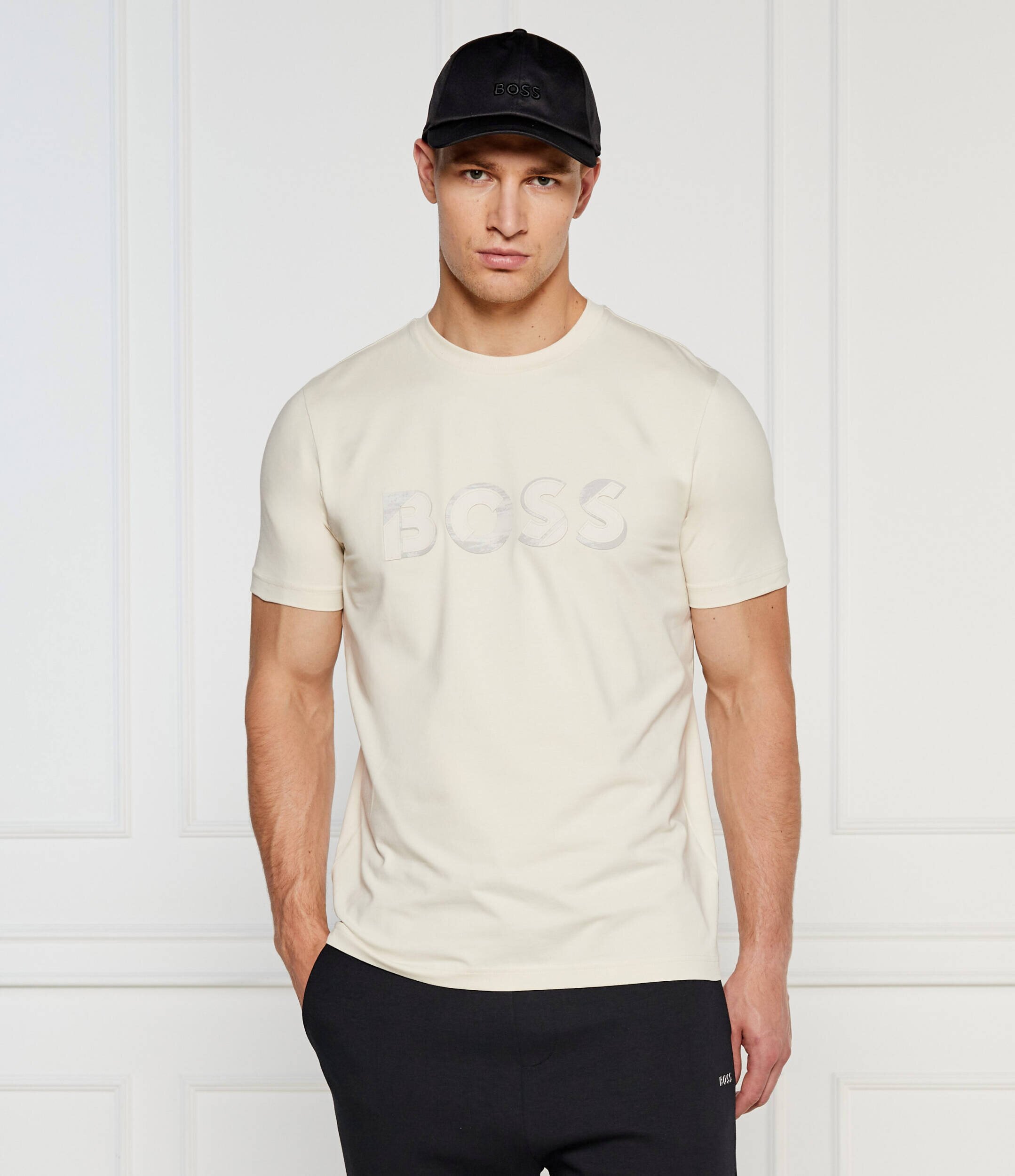 BOSS Green Tricou Jagged | Relaxed fit | stretch