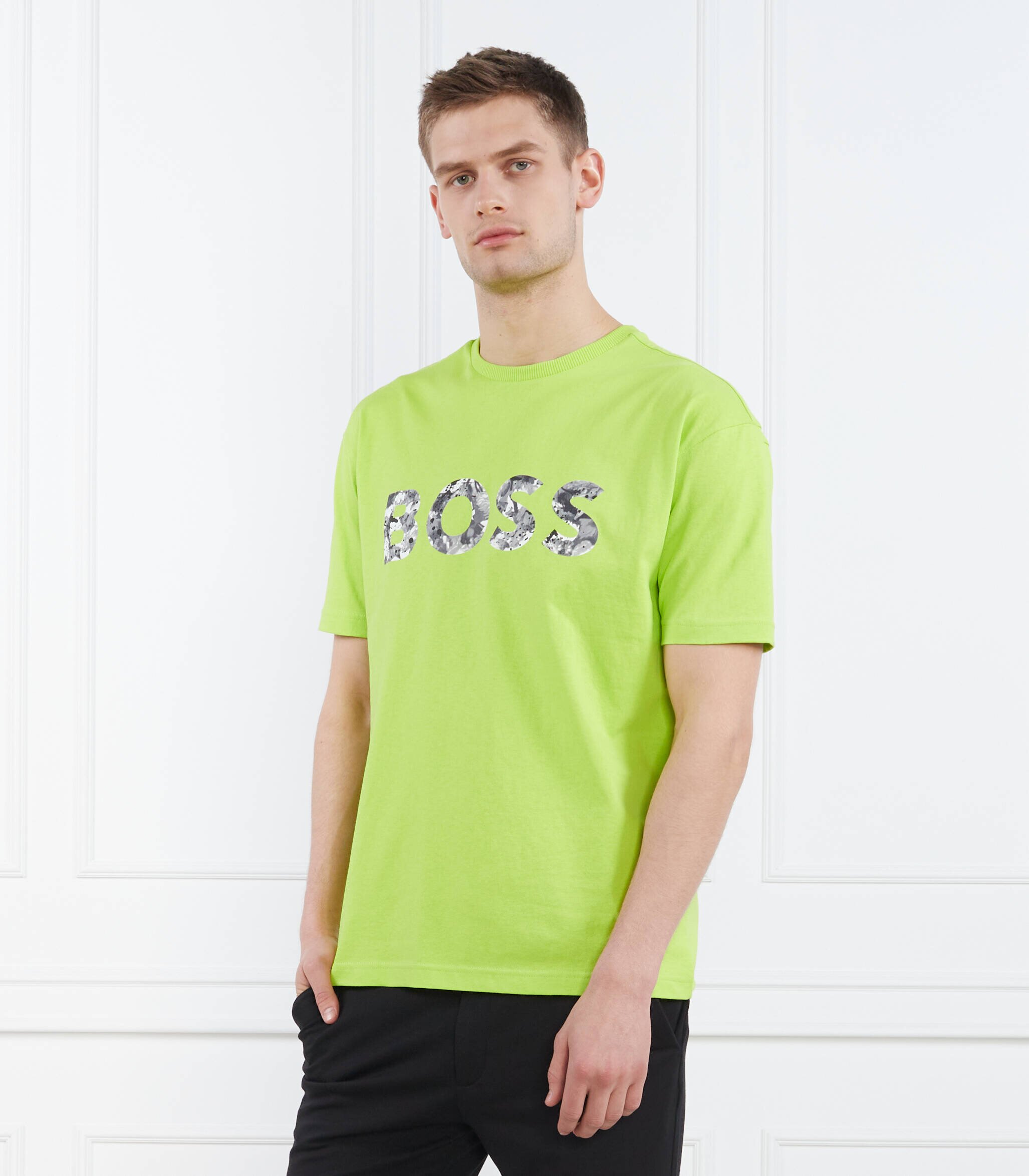 BOSS Green Tricou LOTUS 10247529 01 | Relaxed fit