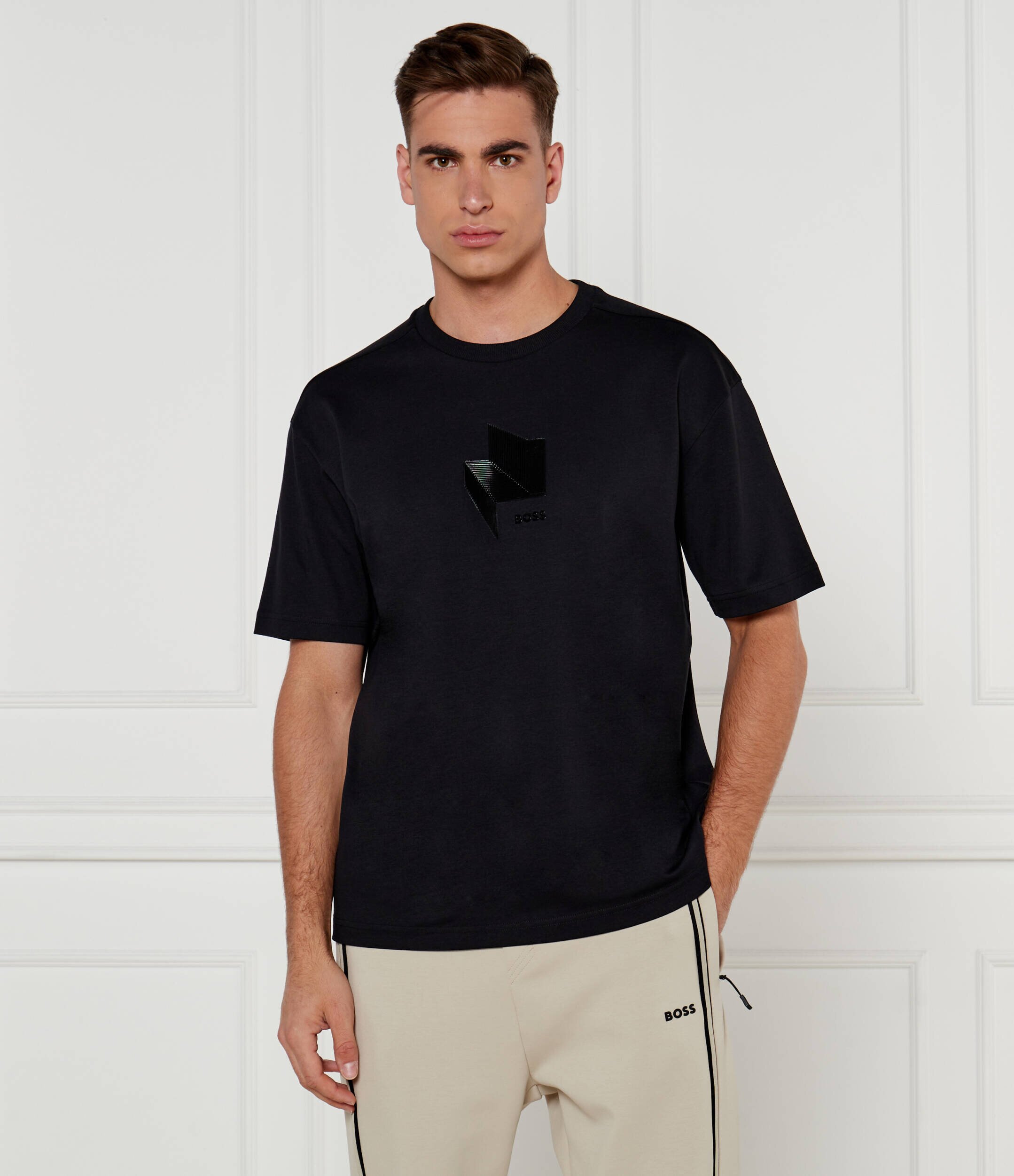 BOSS Green Tricou Mirror | Relaxed fit