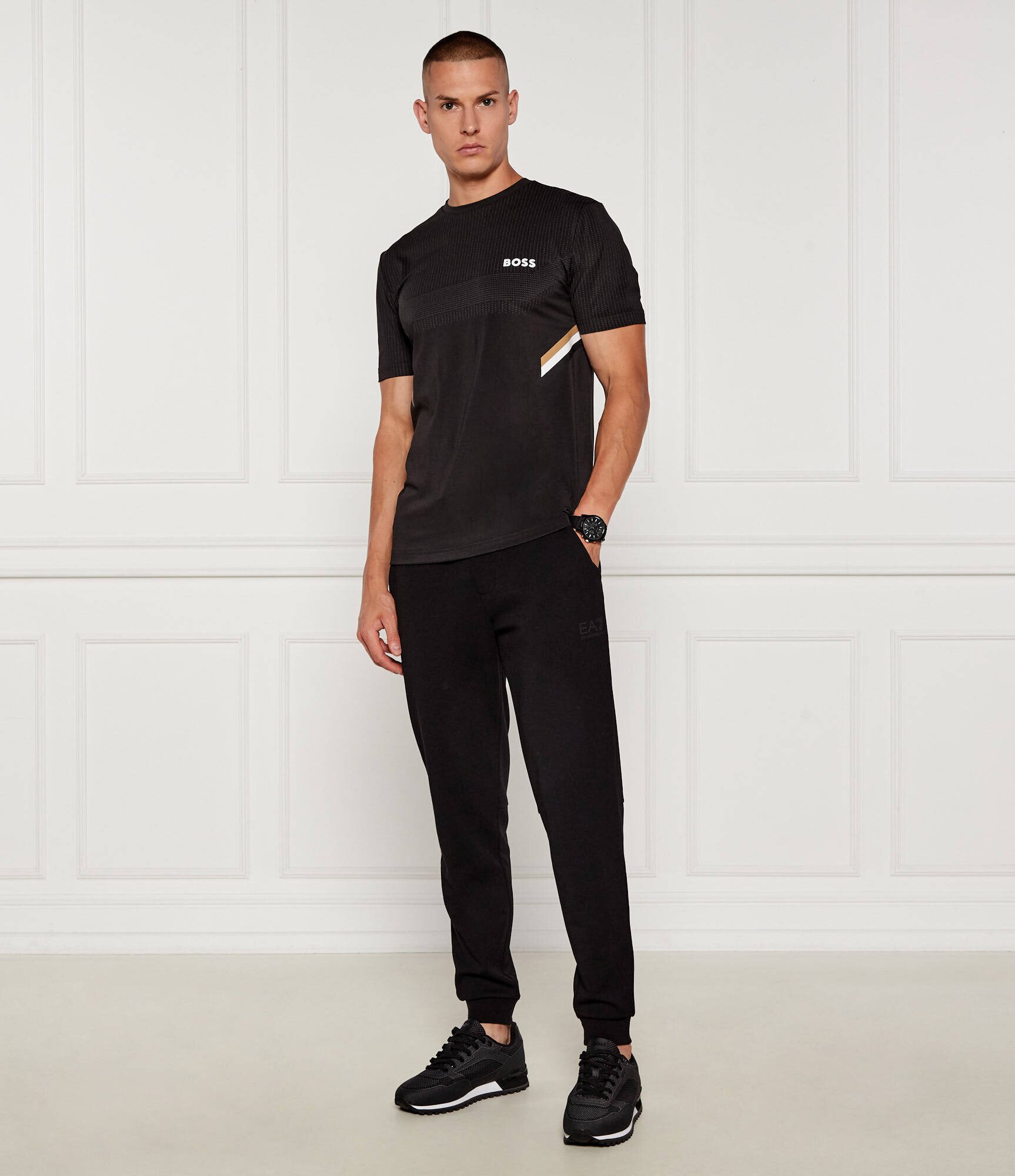 BOSS Green Tricou Tech TOC | Slim Fit