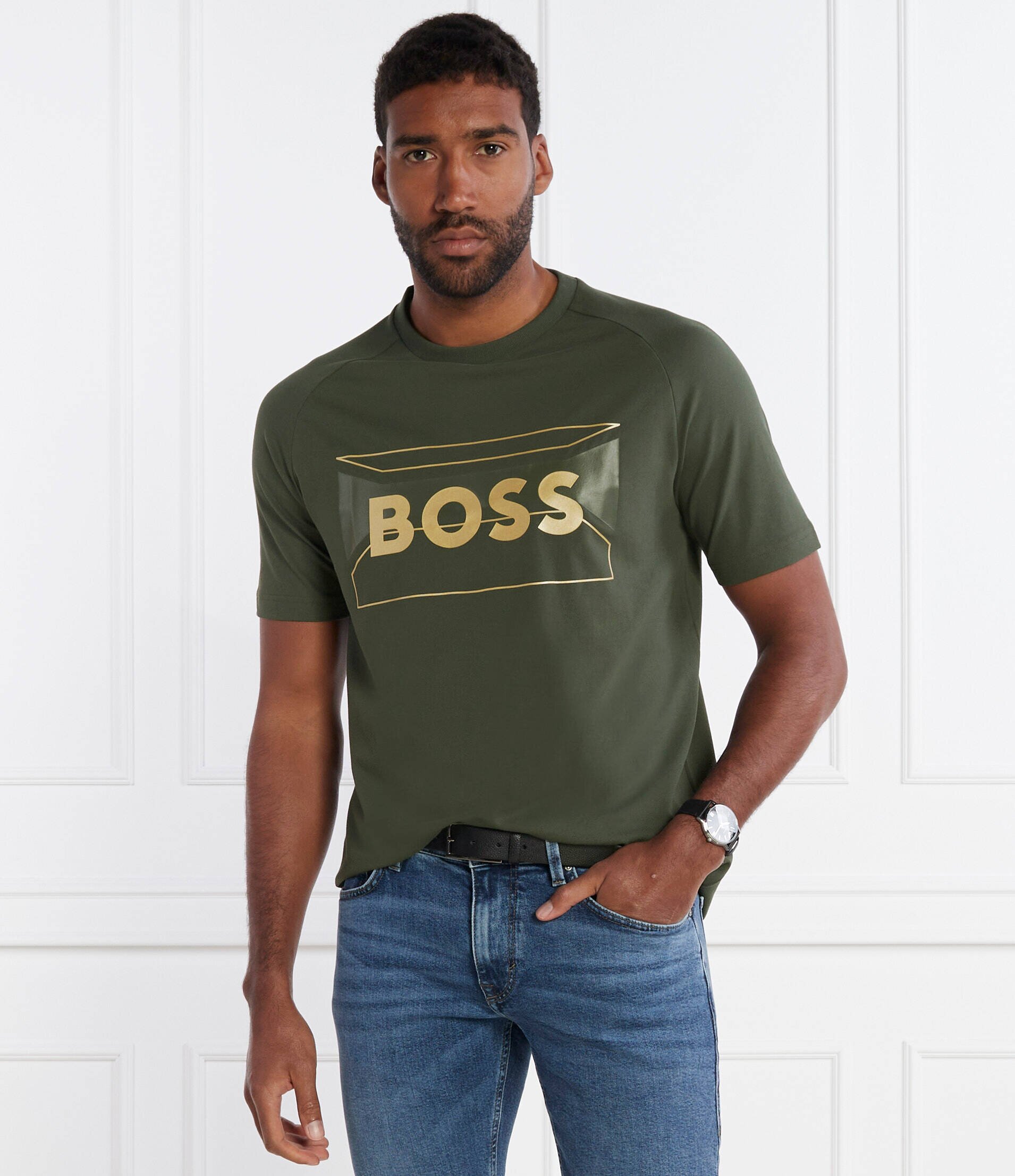 BOSS Green Tricou Tee 2 | Regular Fit | stretch