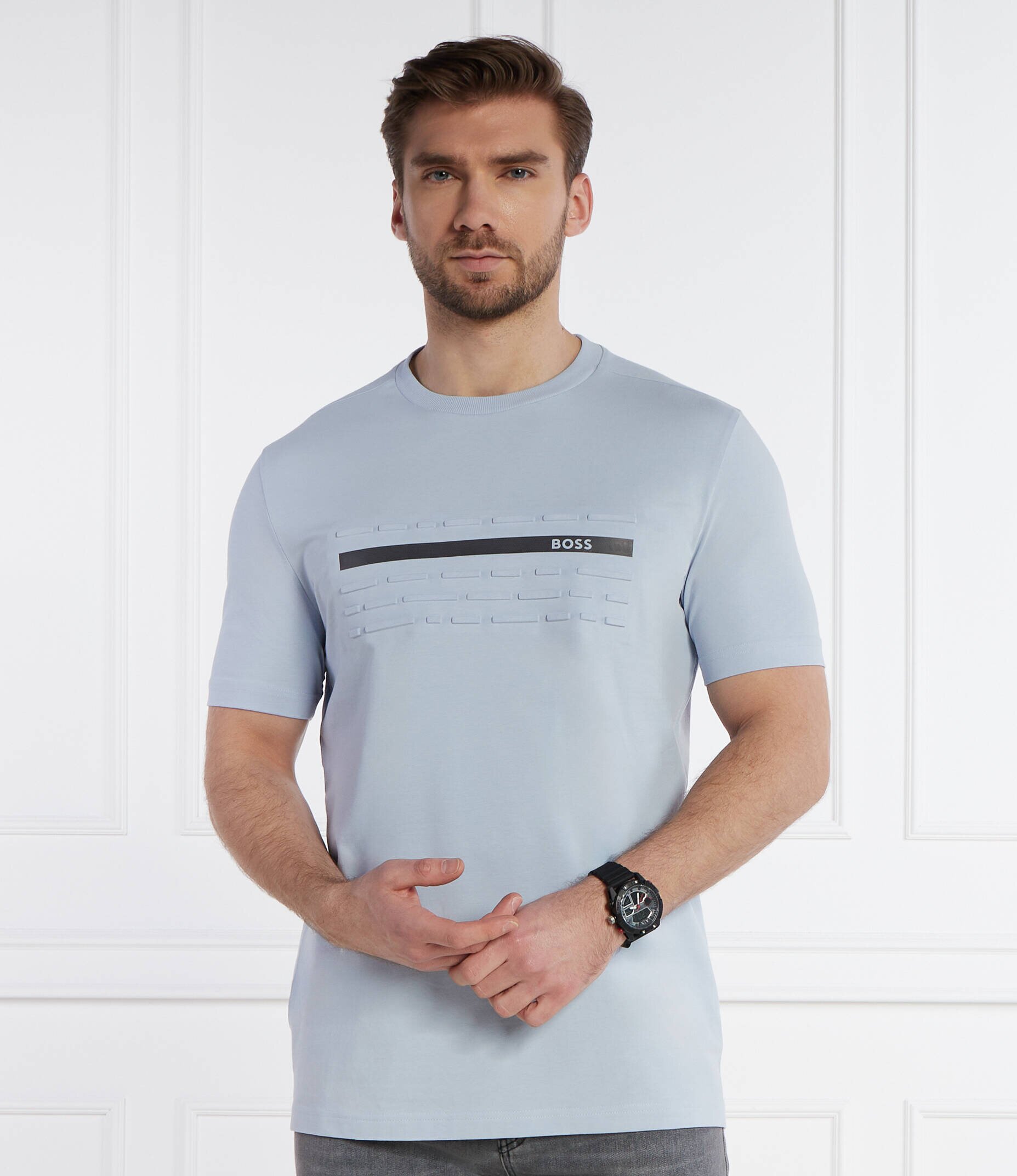 BOSS Green Tricou Tee 4 | Regular Fit | stretch