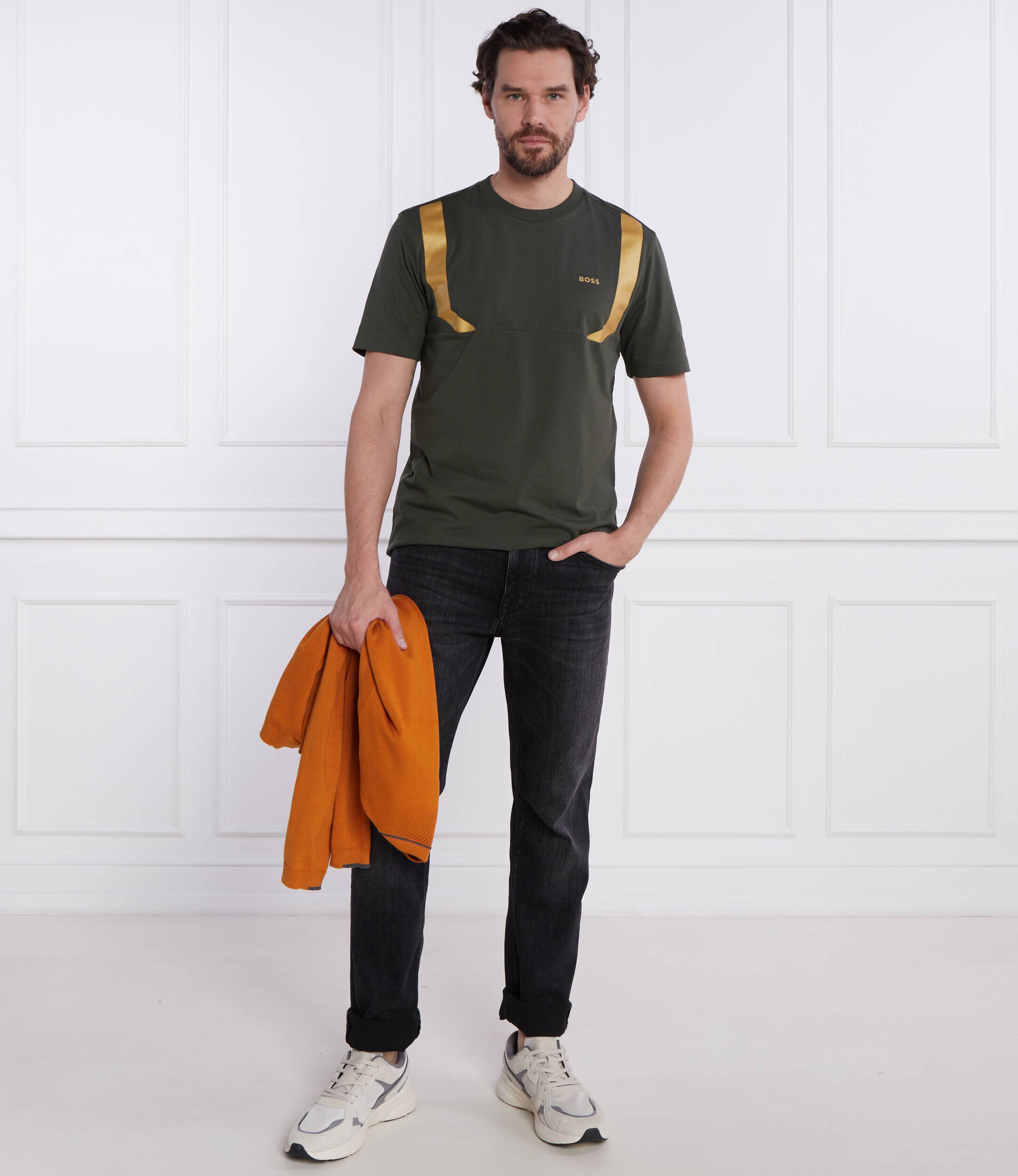 BOSS Green Tricou Tee 5 | Regular Fit | stretch