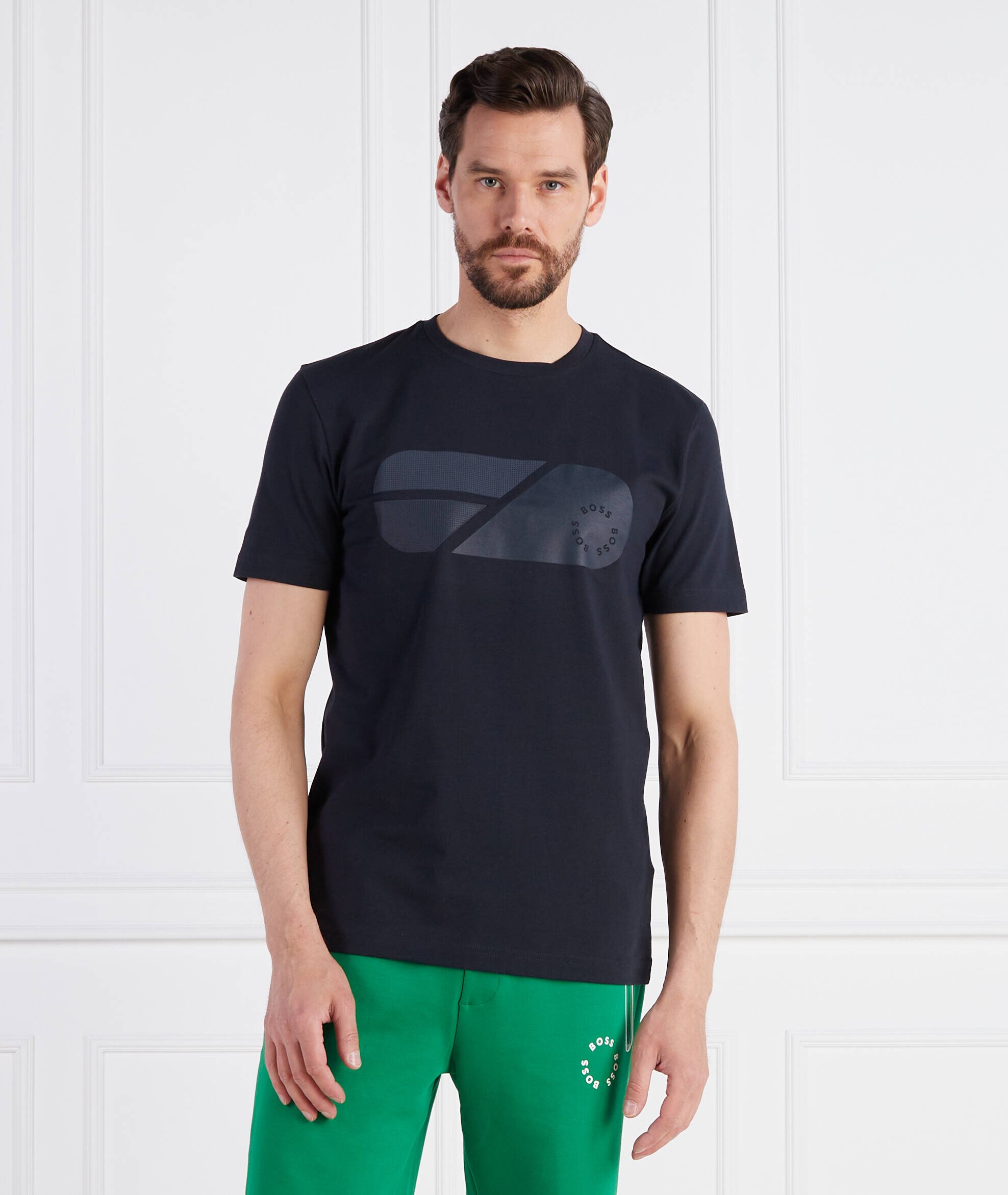 BOSS Green Tricou Tee 9 | Regular Fit | stretch