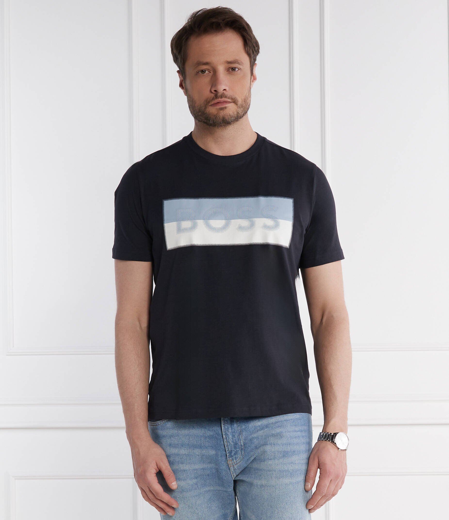 BOSS Green Tricou tee-9 | Regular Fit | stretch