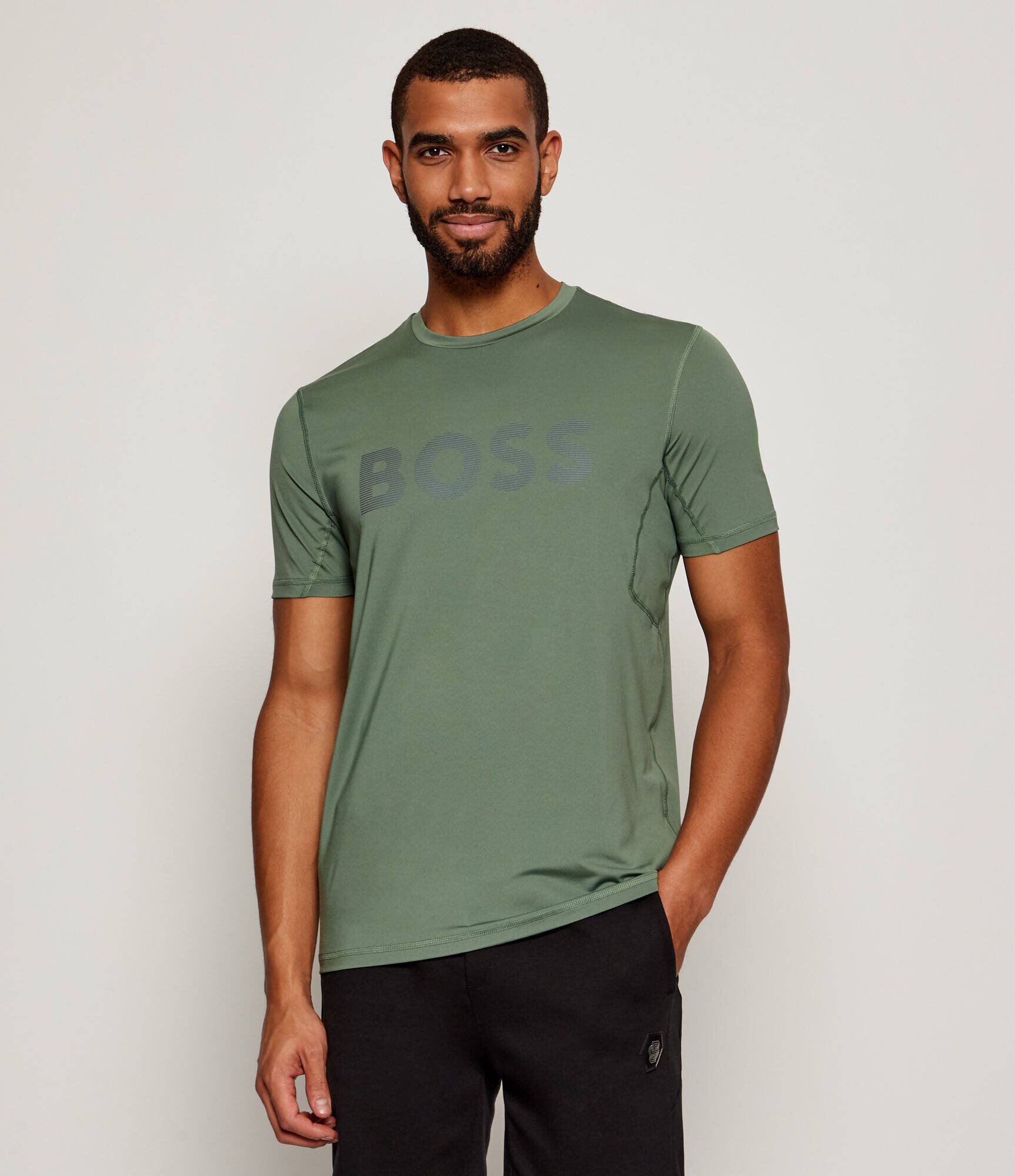 BOSS Green Tricou Tee Active | Slim Fit | stretch