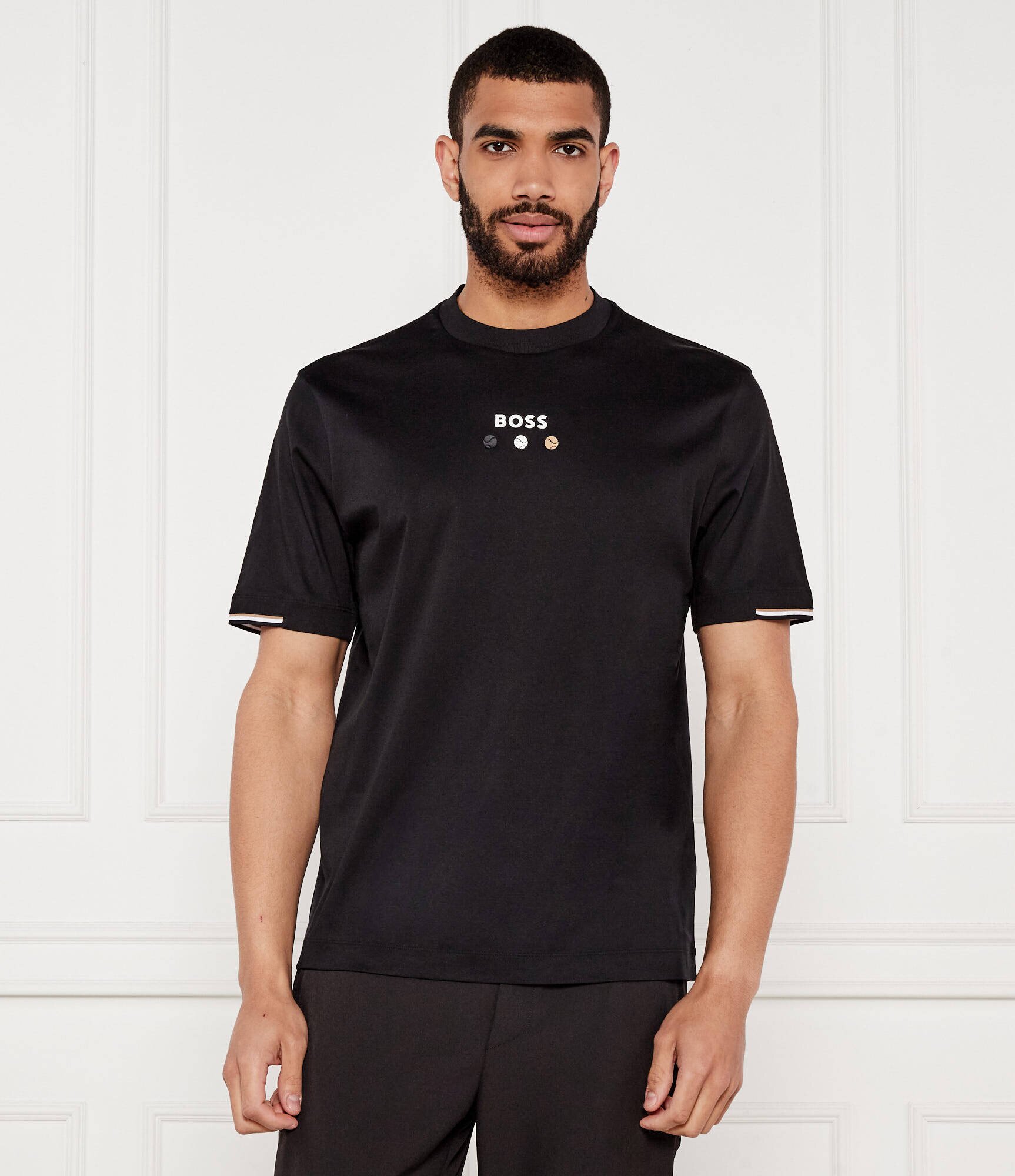 BOSS Green Tricou TEE BOSS OPEN 25 | Regular Fit | stretch