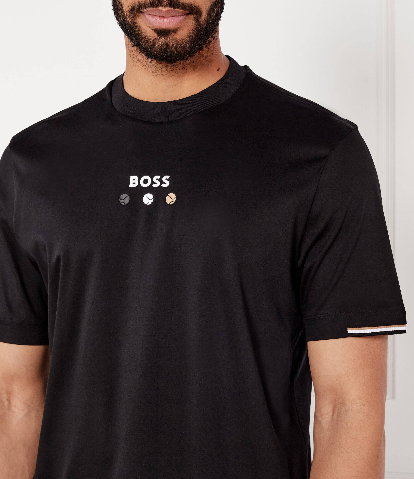 BOSS Green Tricou TEE BOSS OPEN 25 | Regular Fit | stretch