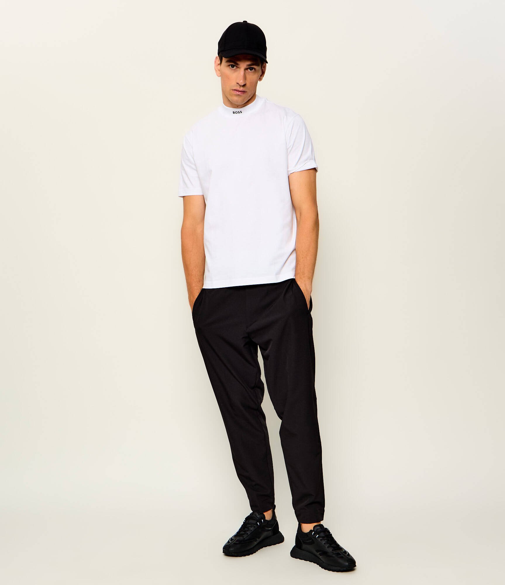 BOSS Green Tricou Tee Collar | Loose fit | stretch