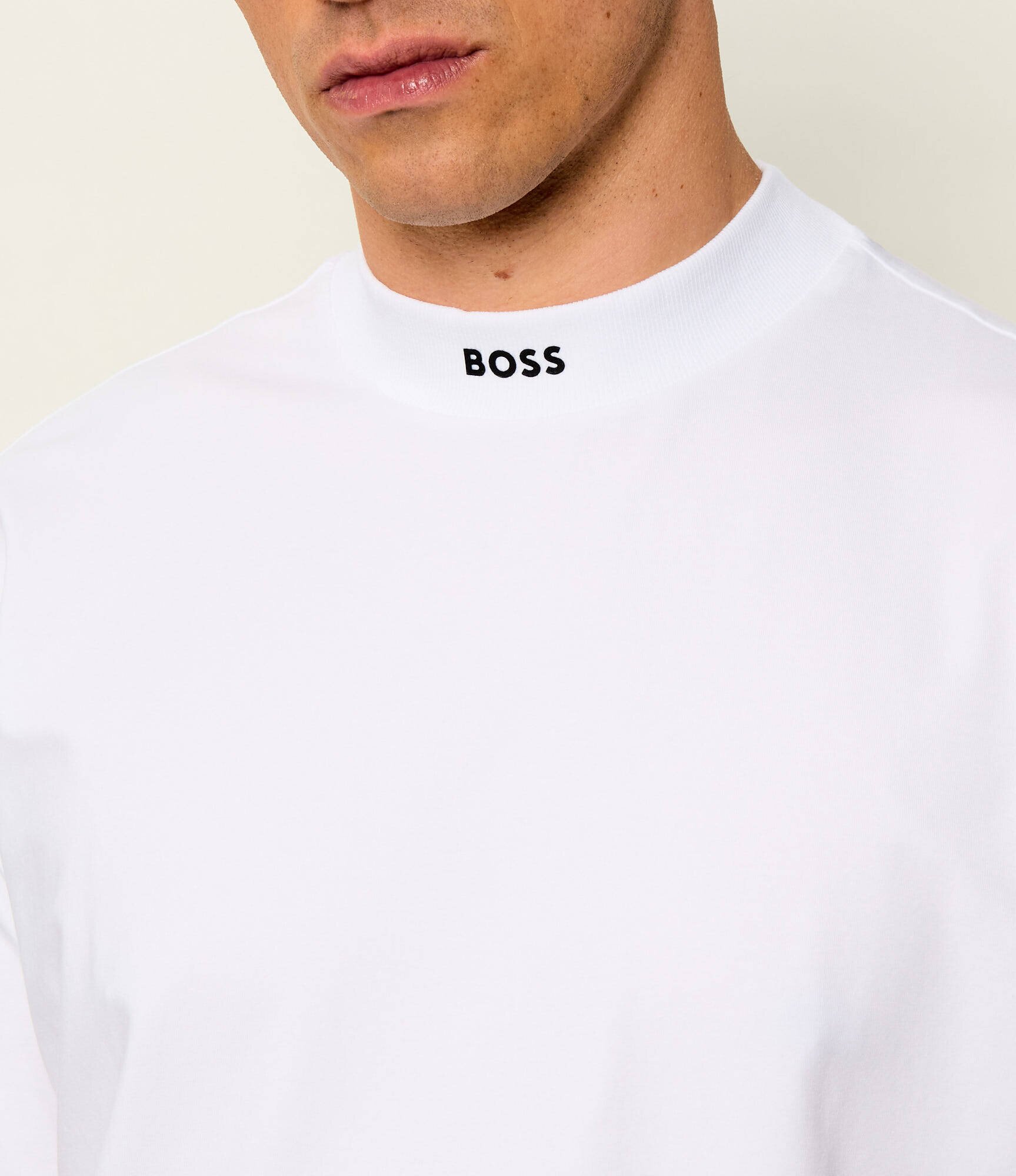 BOSS Green Tricou Tee Collar | Loose fit | stretch
