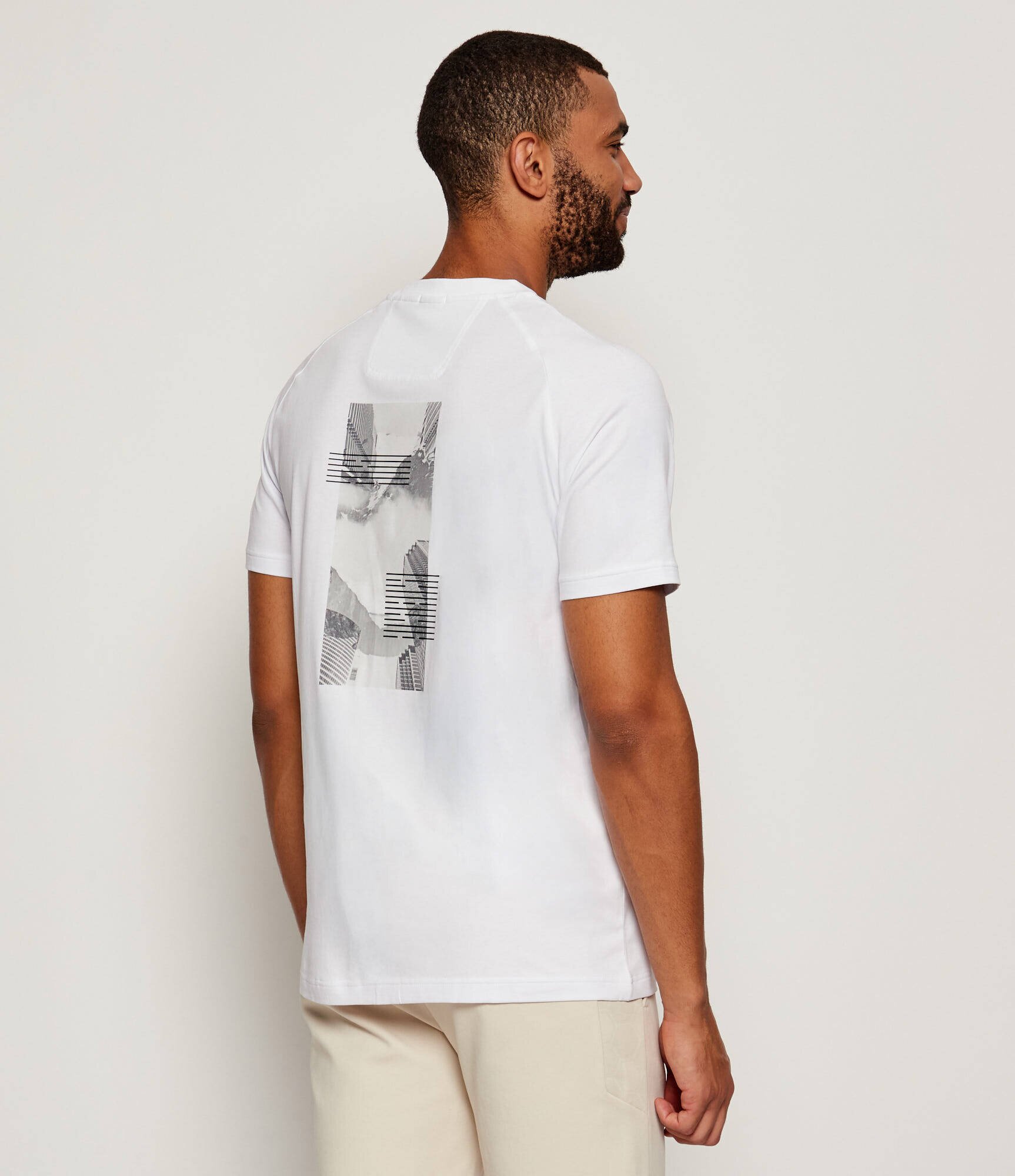 BOSS Green Tricou Tee Stripe Zone | Relaxed fit | stretch
