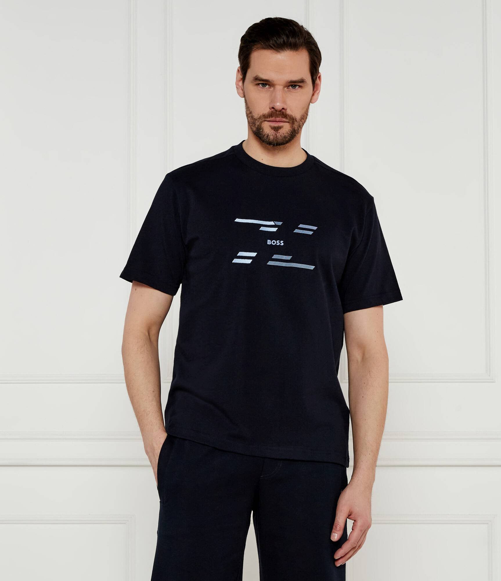BOSS Green Tricou Tee Tape HJ | Regular Fit