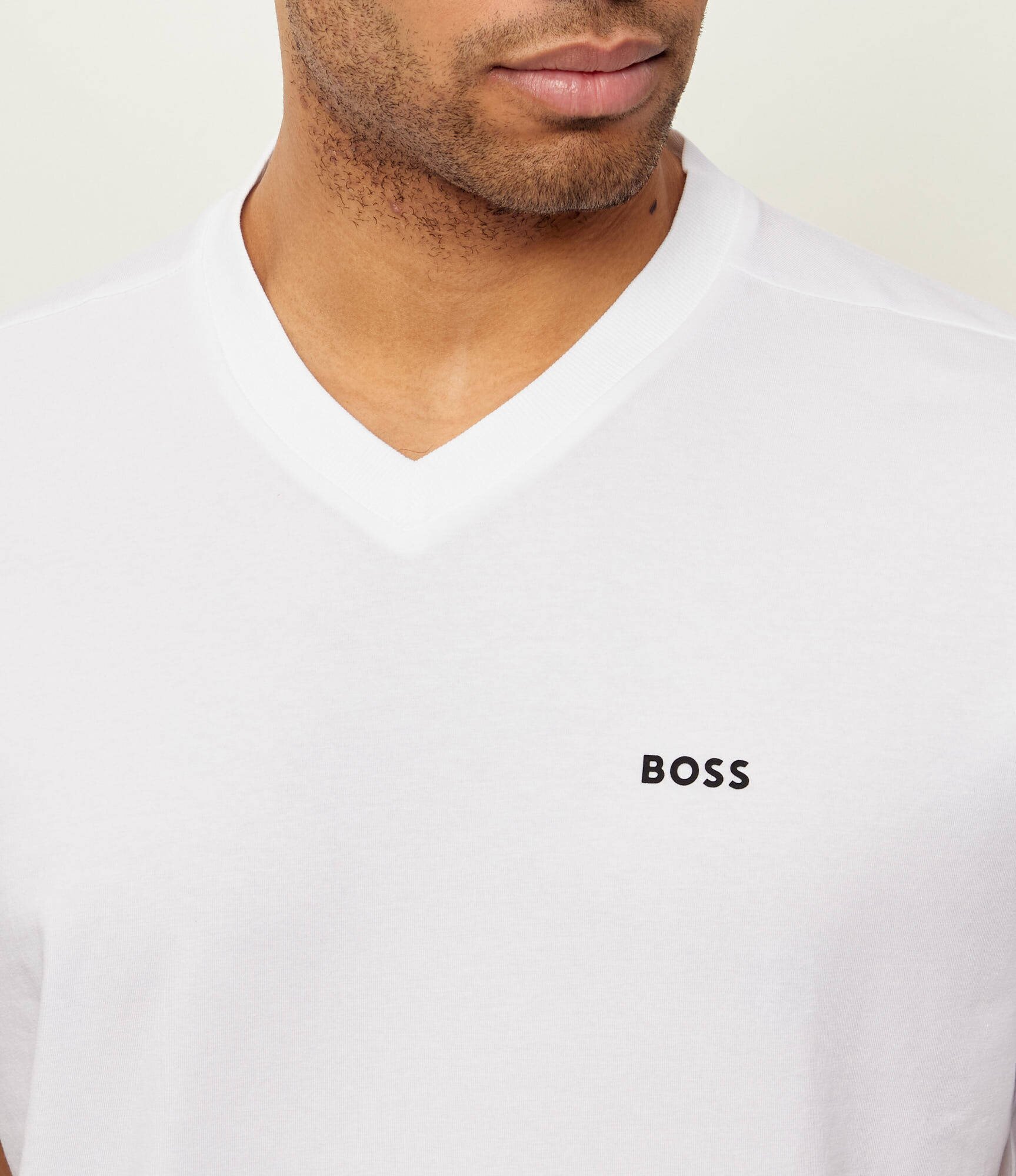 BOSS Green Tricou Tee V | Regular Fit | stretch