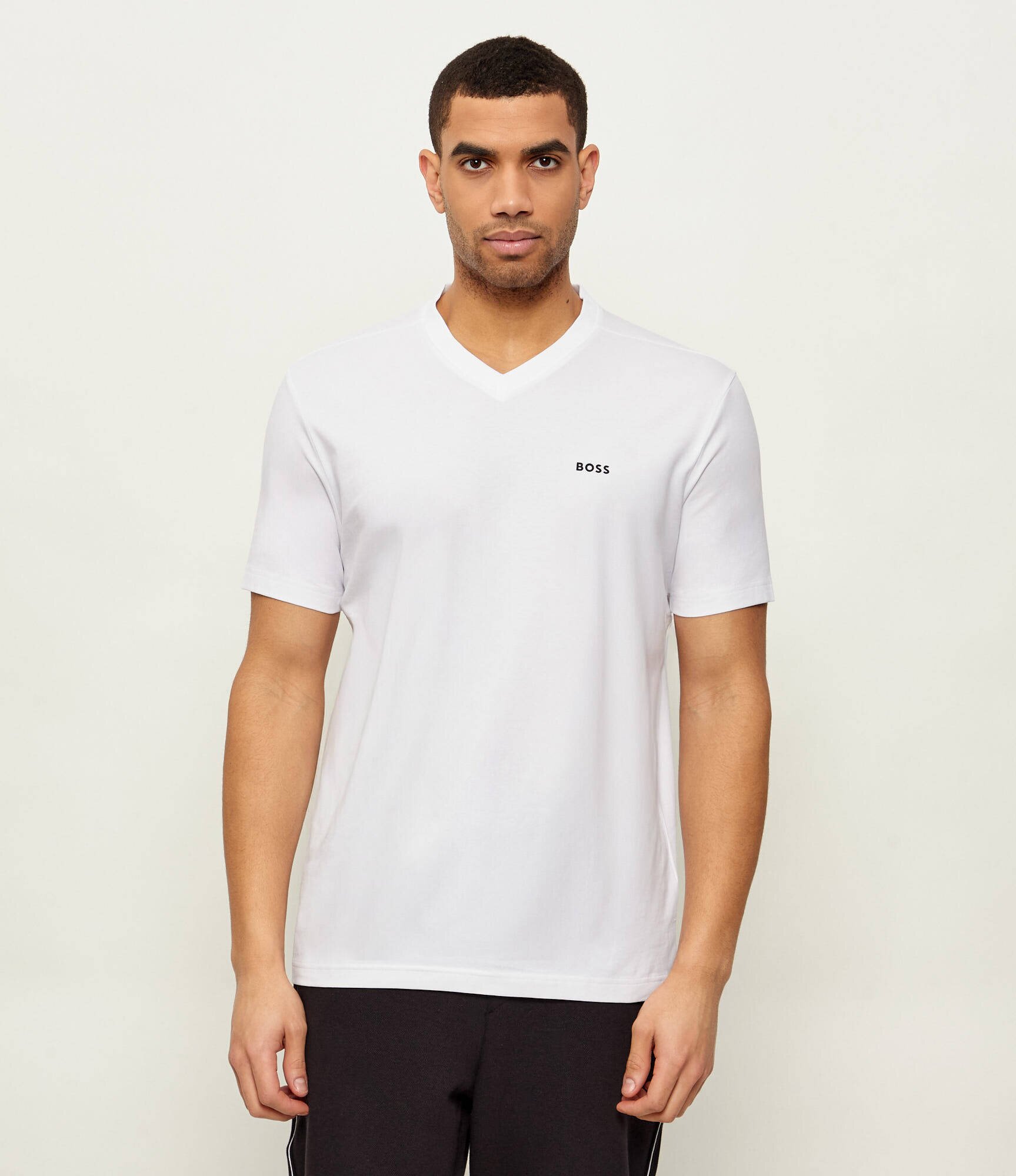 BOSS Green Tricou Tee V | Regular Fit | stretch