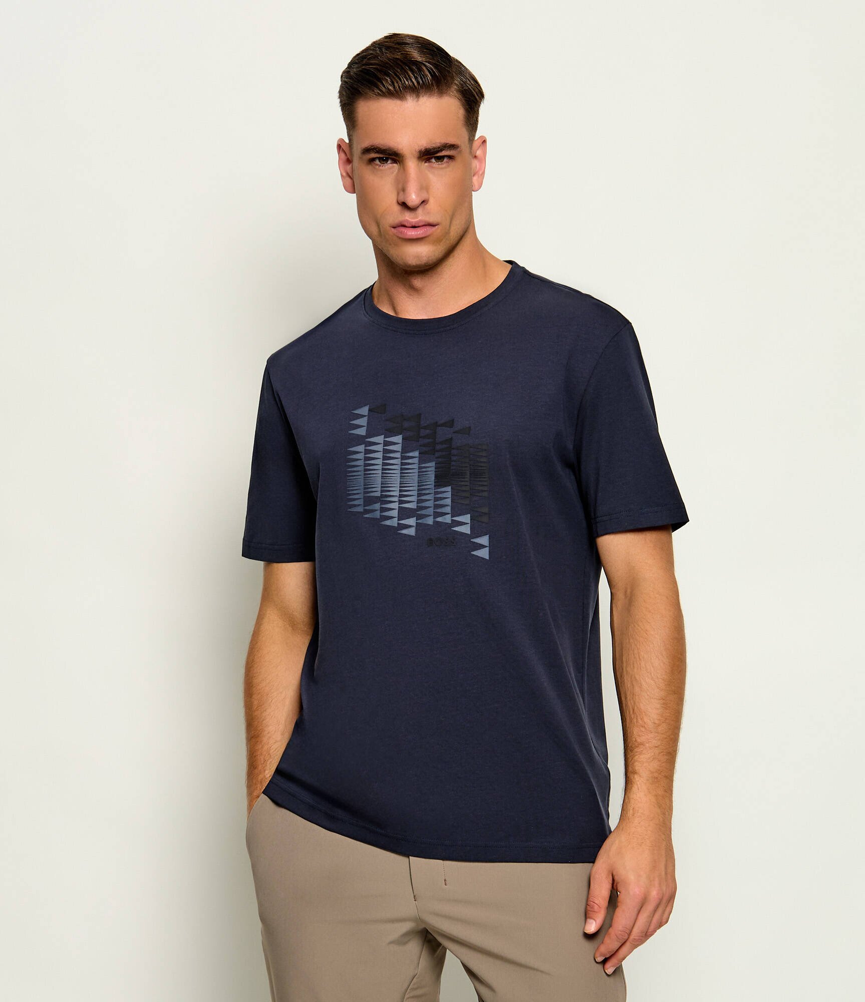 BOSS Green Tricou TS_Network Flag | regular fit
