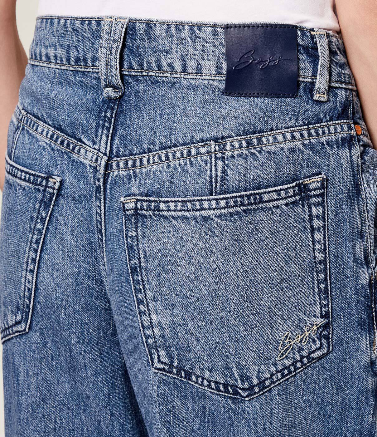 BOSS Orange Blugi C_PLEATED BARREL 1.0 | Mom Fit