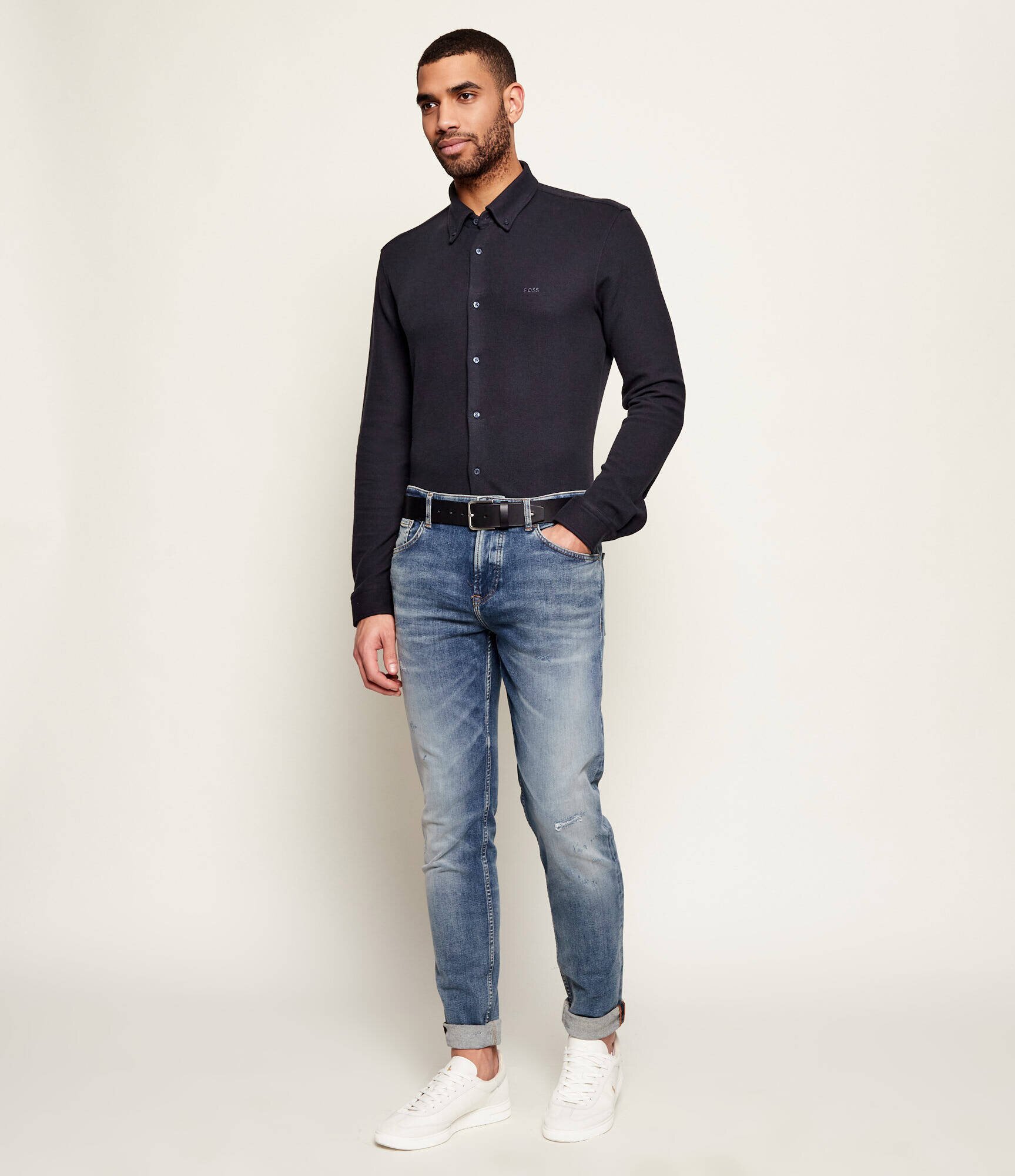 BOSS Orange Cămașă Myjersey_M | Slim Fit