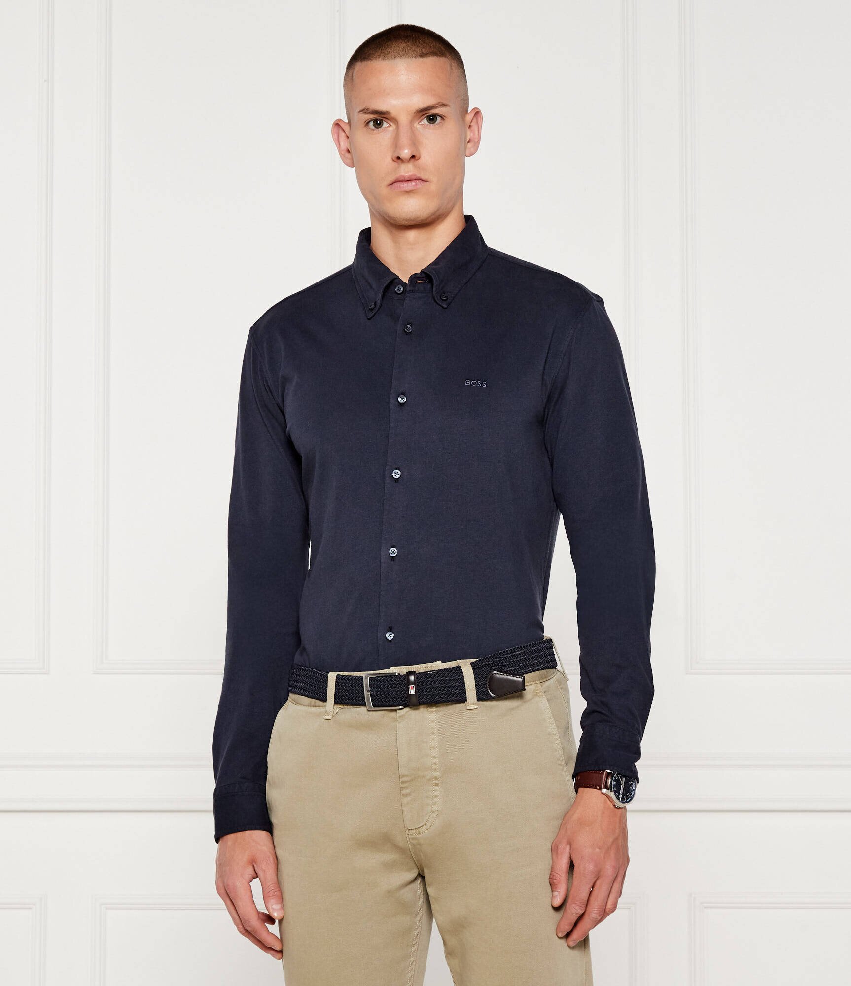 BOSS Orange Cămașă Myjersey_M | Slim Fit