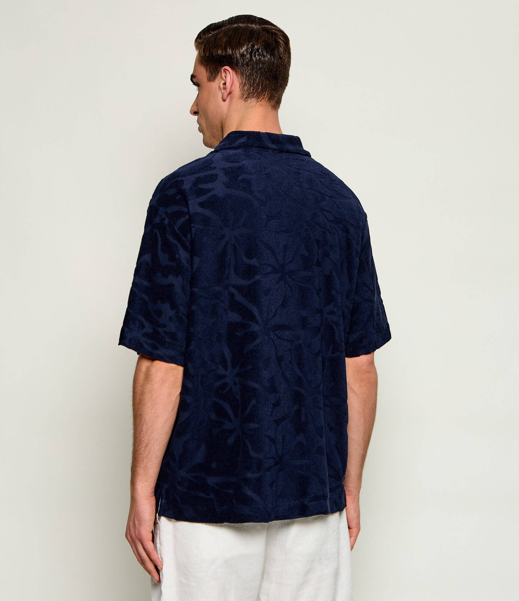 BOSS Orange Cămașă We_Flower | Relaxed fit frotir