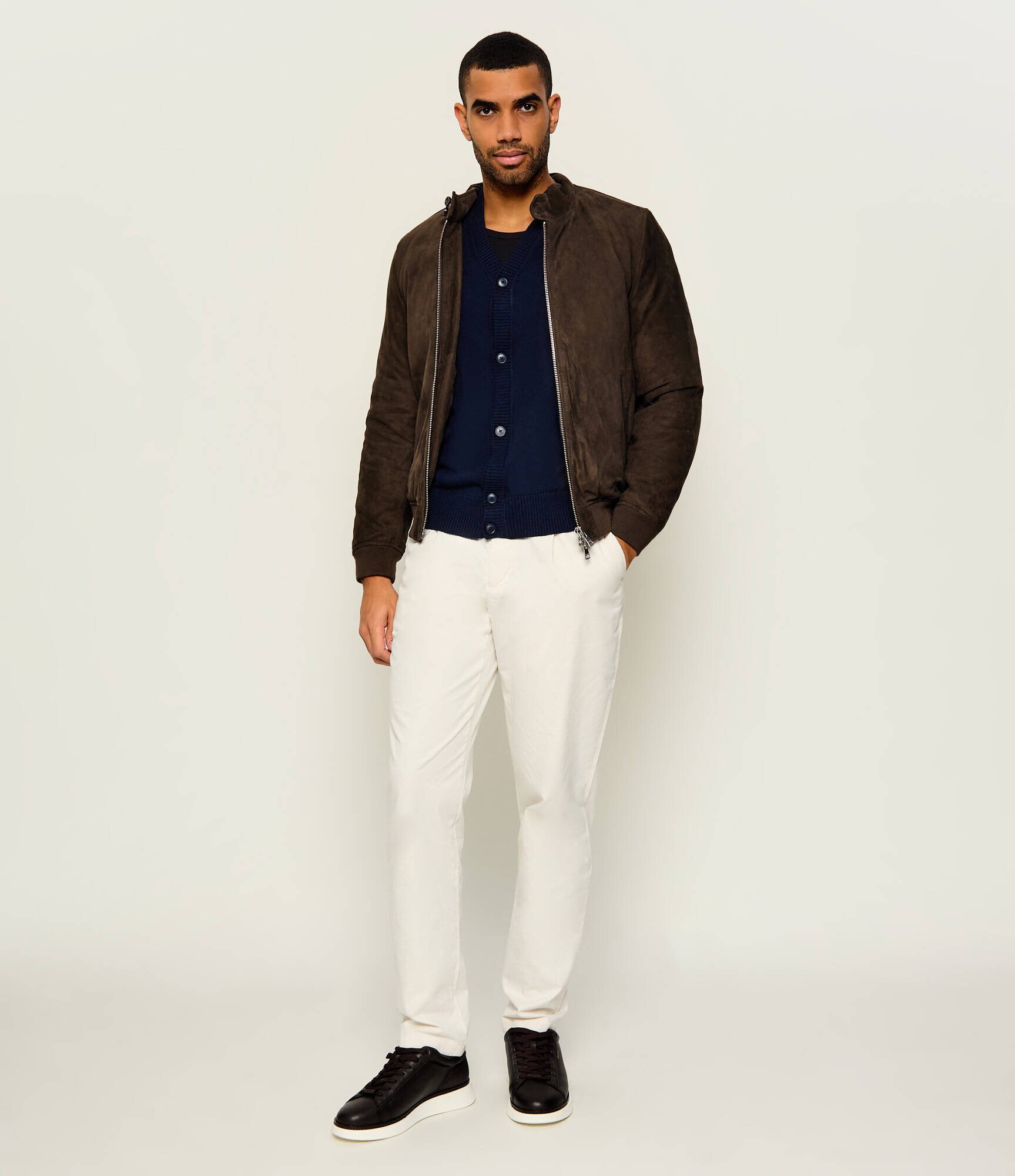 BOSS Orange Cardigan Avac_CD-1 | regular fit cu adaos de lână