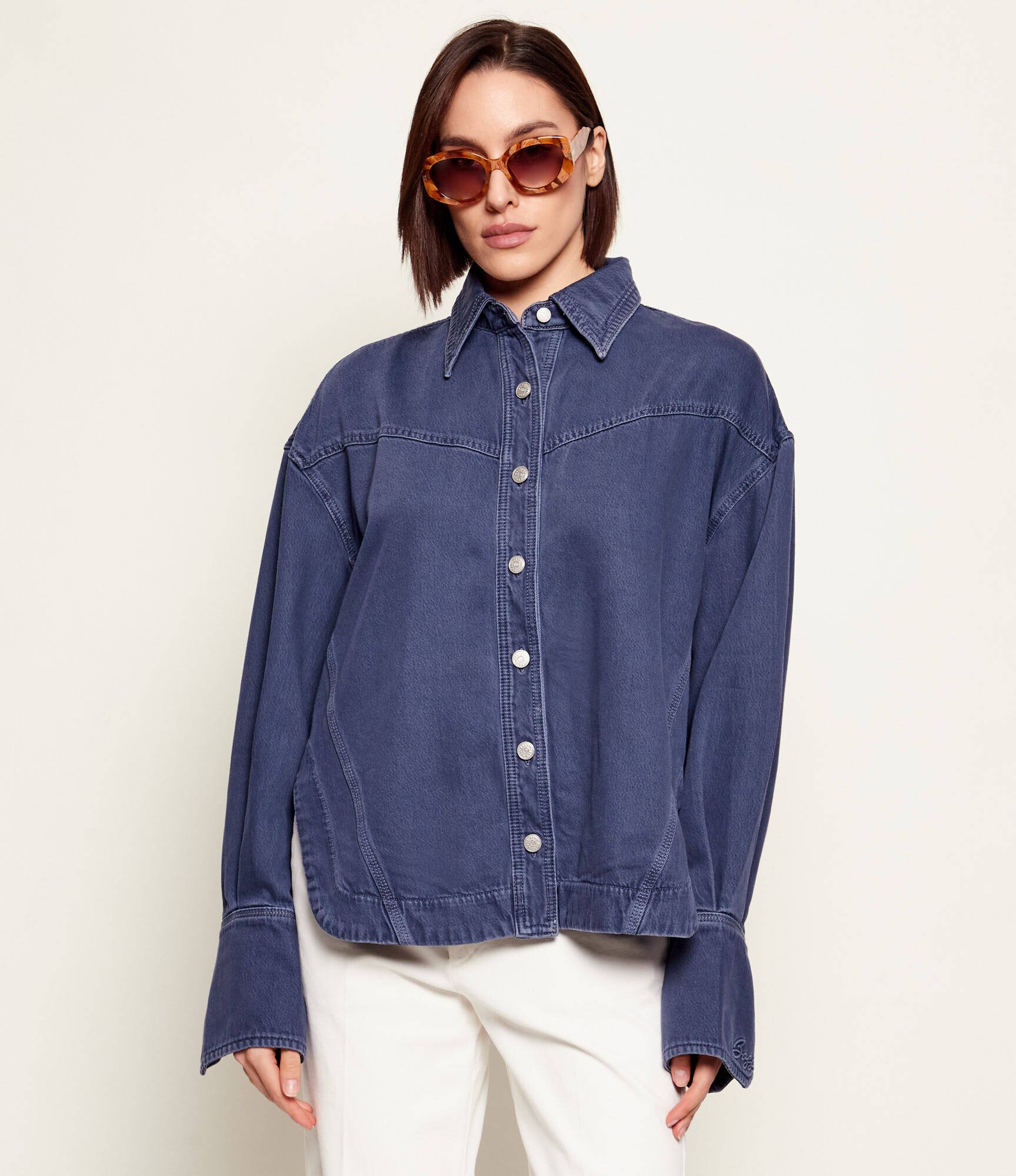 BOSS Orange De blugi cămașă C_OVERSHIRT 1.0 | Oversize fit