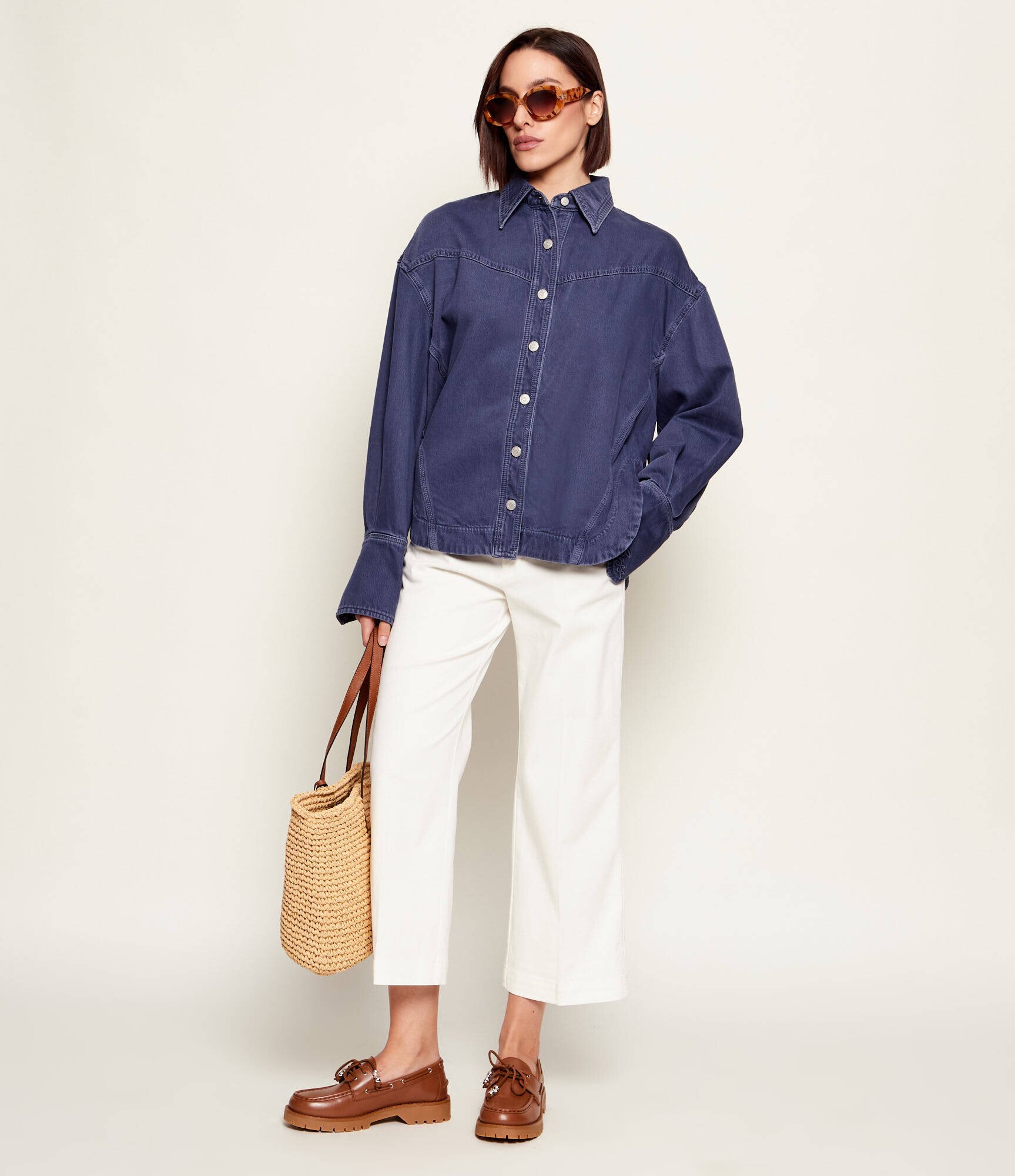 BOSS Orange De blugi cămașă C_OVERSHIRT 1.0 | Oversize fit