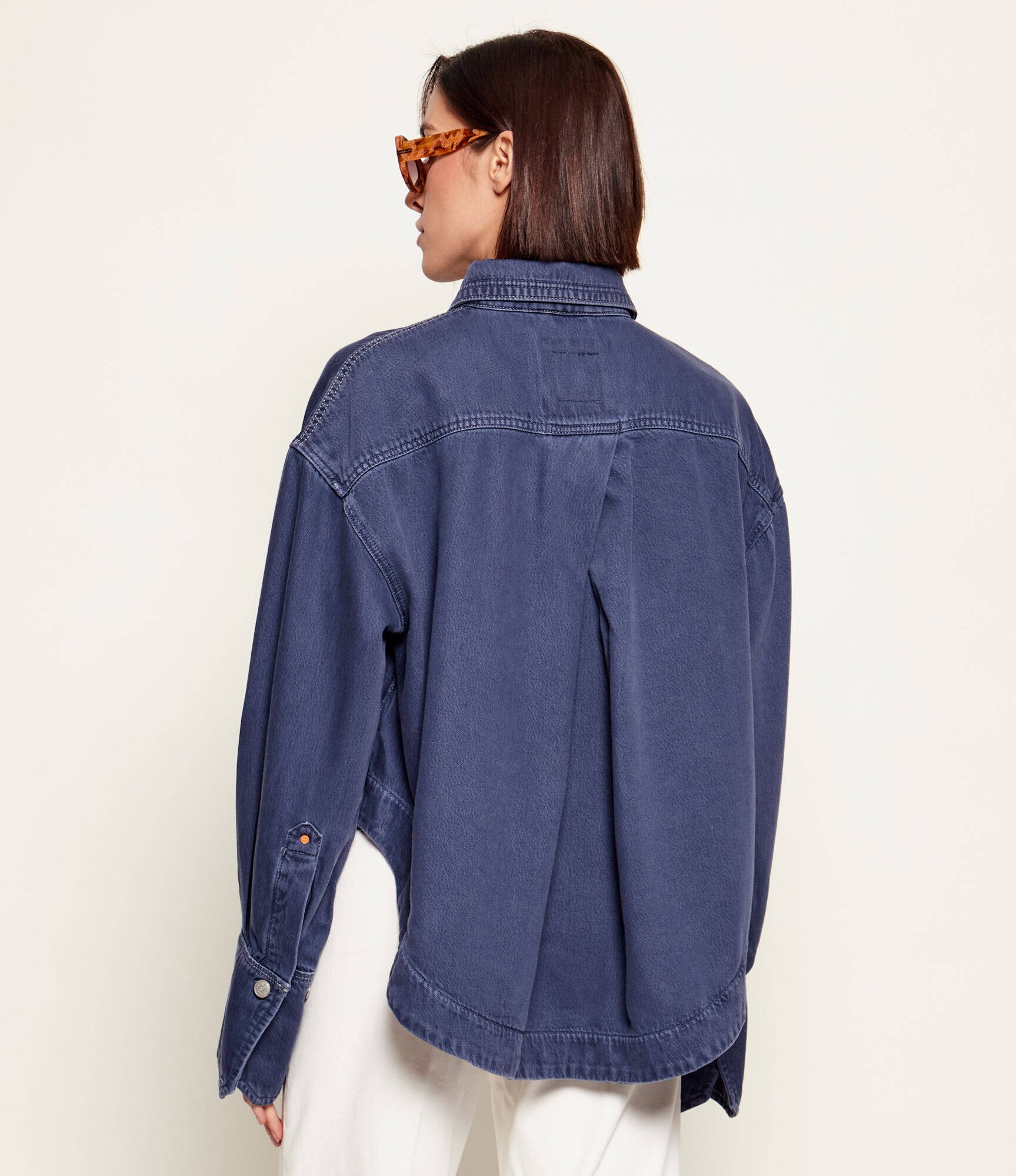BOSS Orange De blugi cămașă C_OVERSHIRT 1.0 | Oversize fit