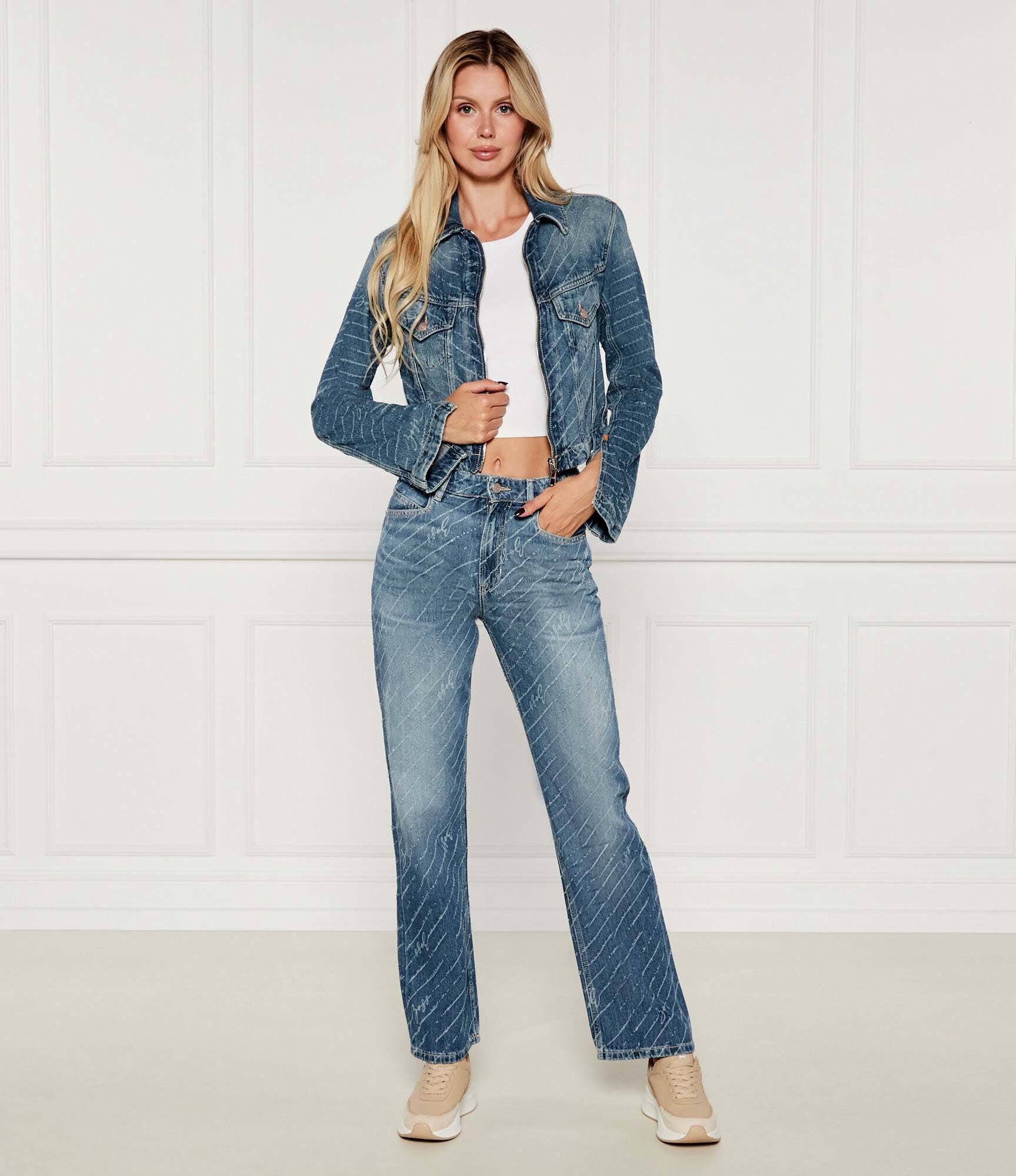 BOSS Orange De blugi geacă C_DNM ZP TRCK | Cropped Fit