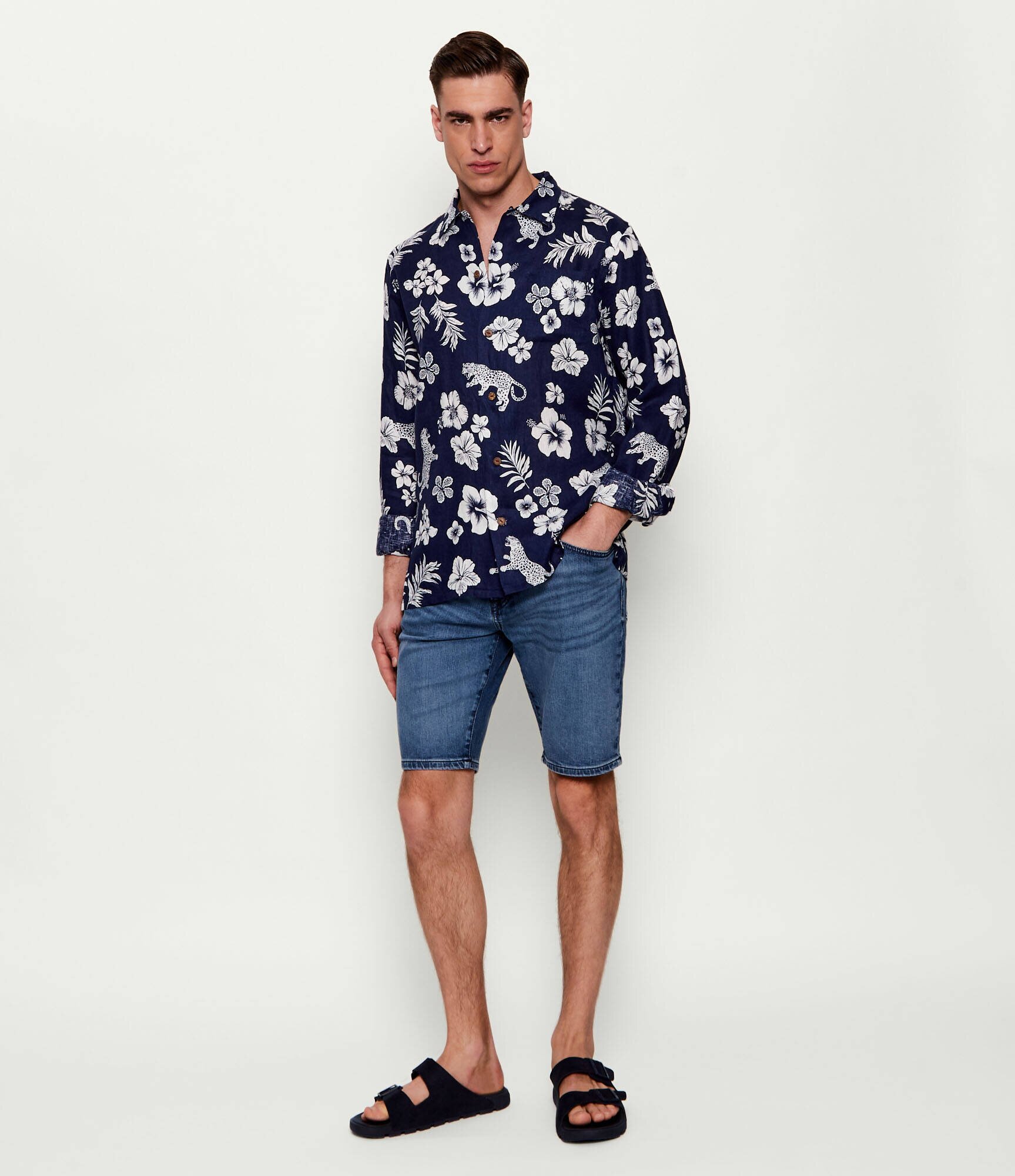 BOSS Orange De blugi pantaloni scurți Re.Maine | regular fit
