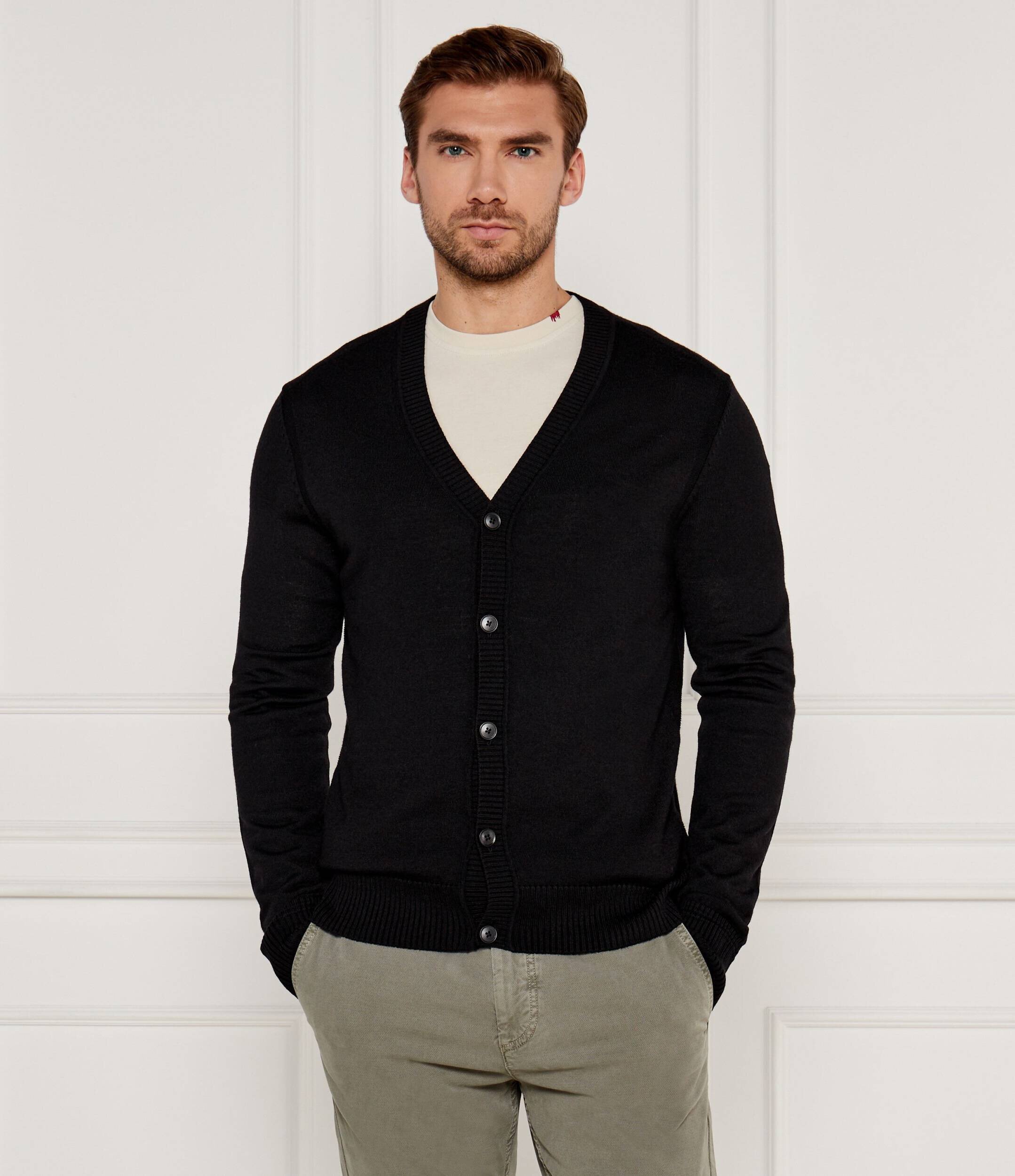 BOSS Orange De lână cardigan Avac_CD | Regular Fit