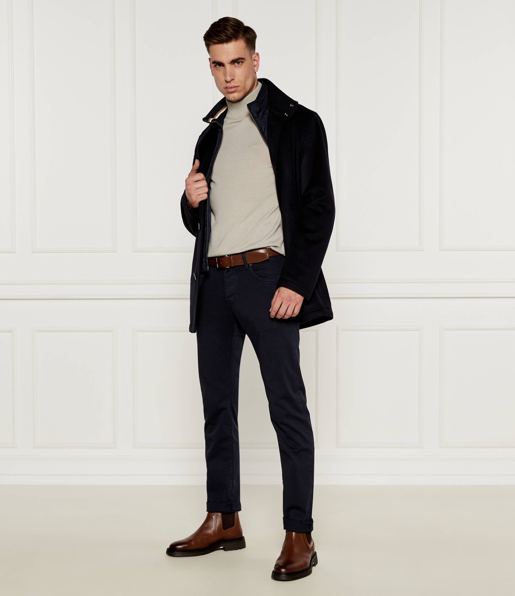 BOSS Orange De lână maletă Avac_M | Regular Fit