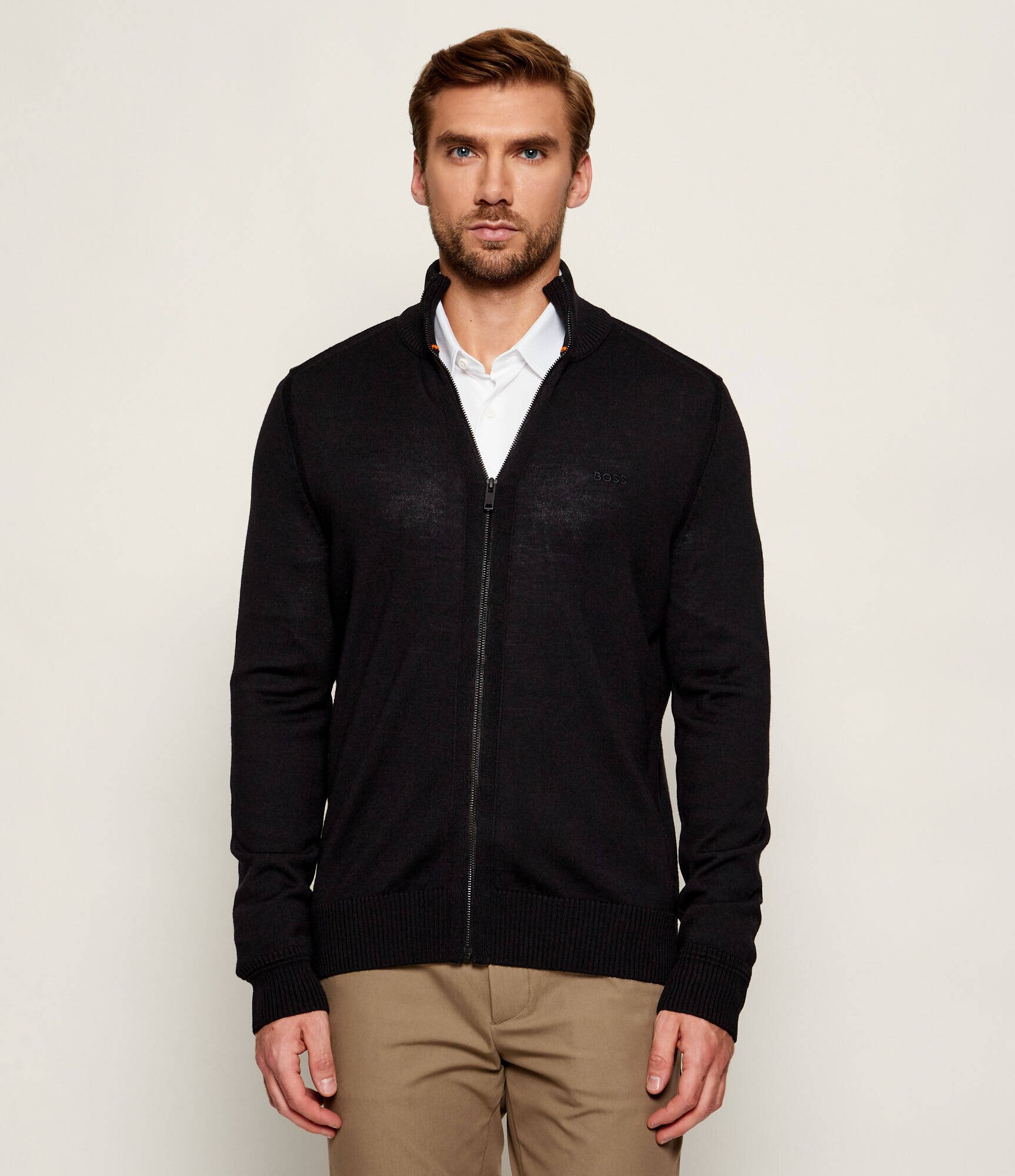 BOSS Orange De lână pulover Avac_FZ | Regular Fit