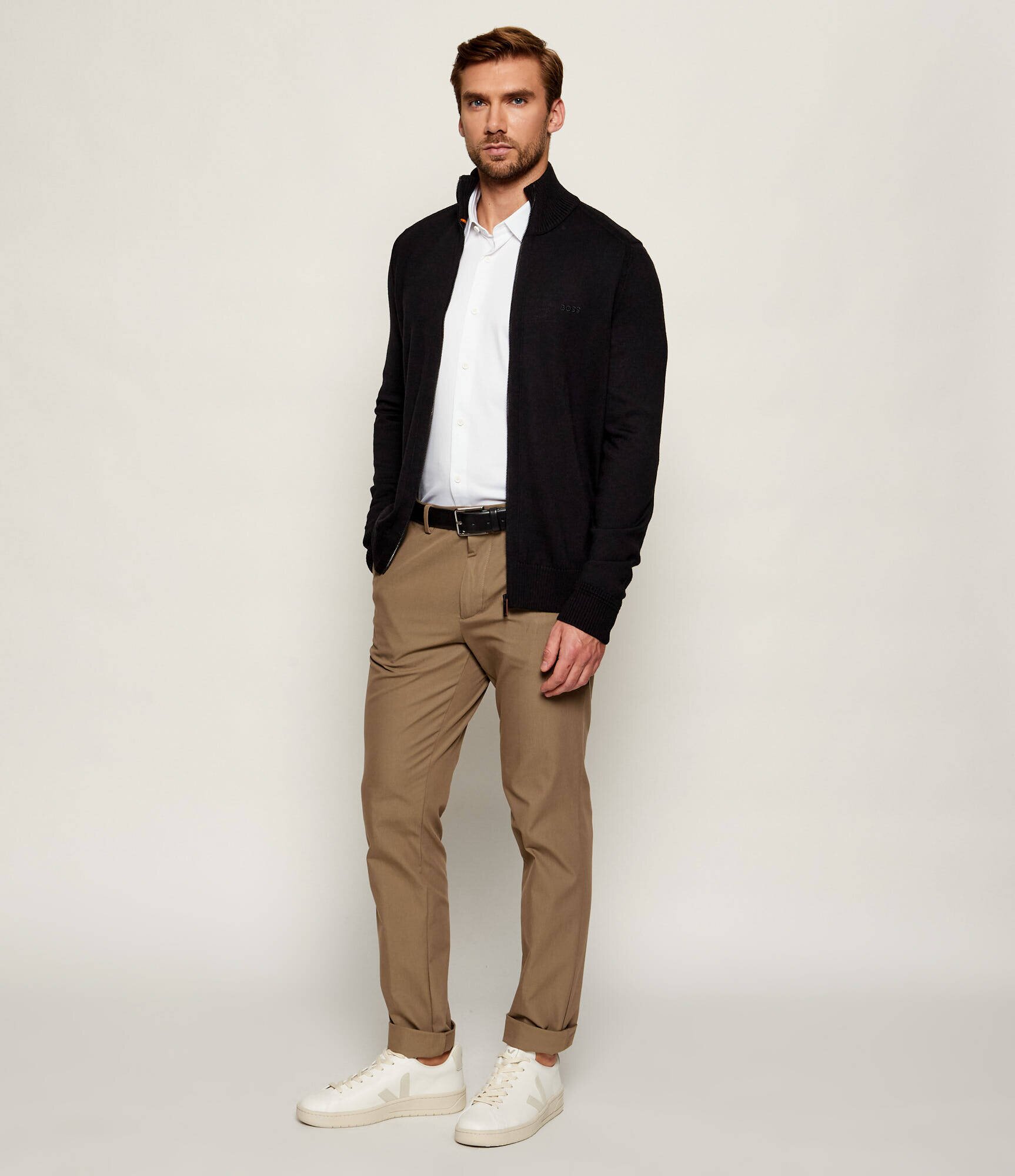 BOSS Orange De lână pulover Avac_FZ | Regular Fit