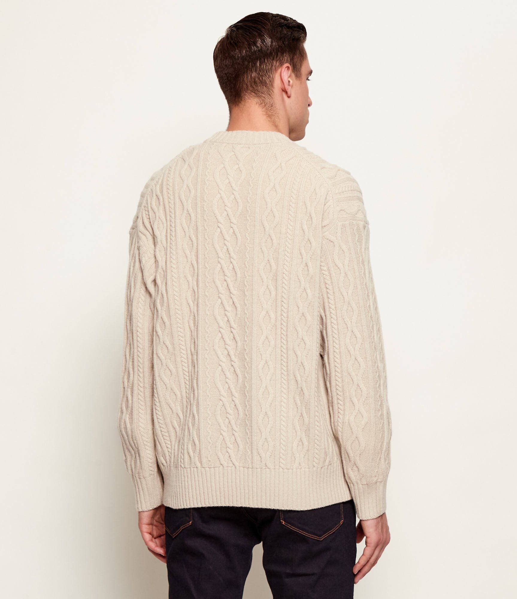 BOSS Orange De lână pulover Kableto | Loose fit