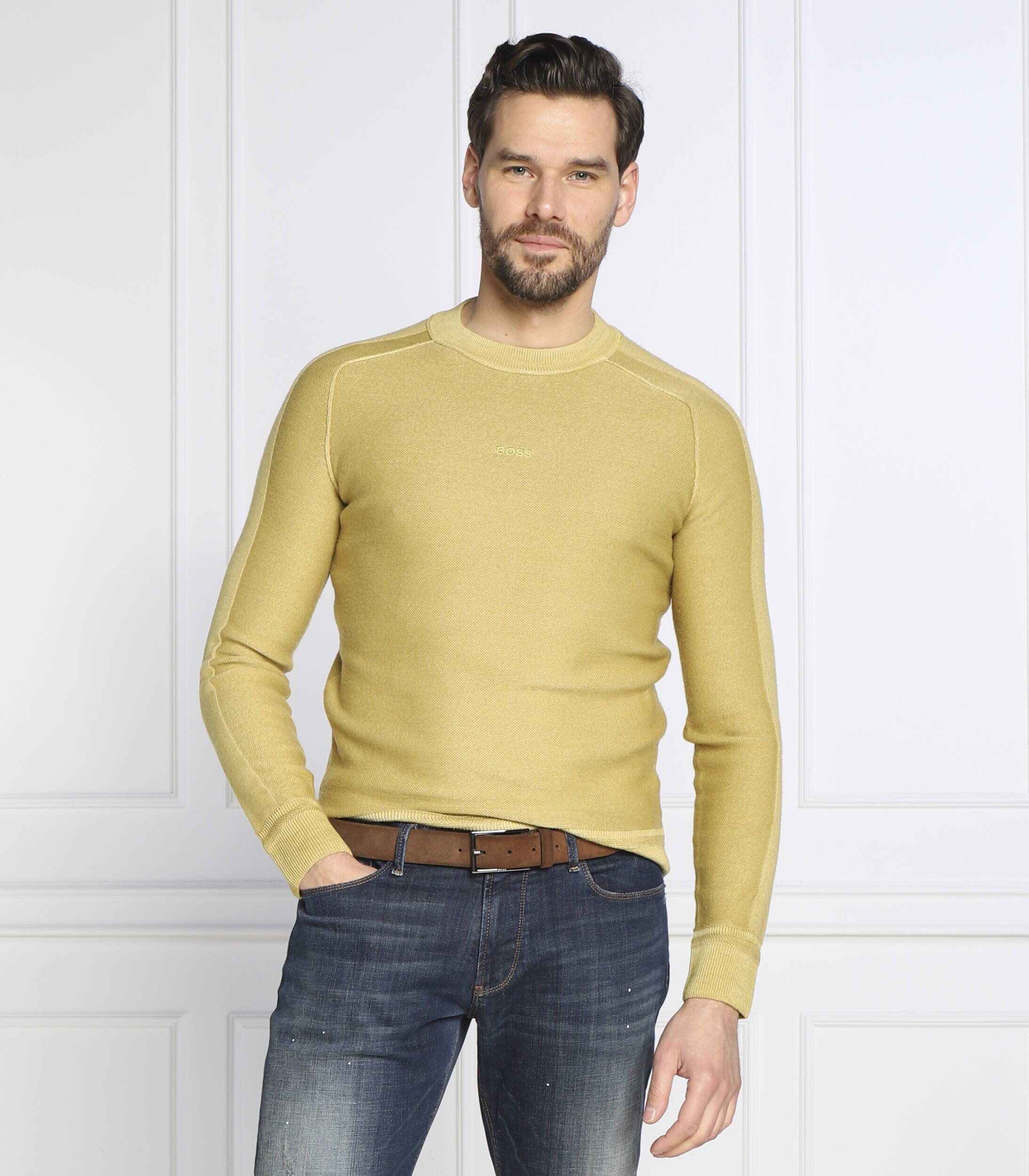 BOSS Orange de lână pulover koblado | regular fit