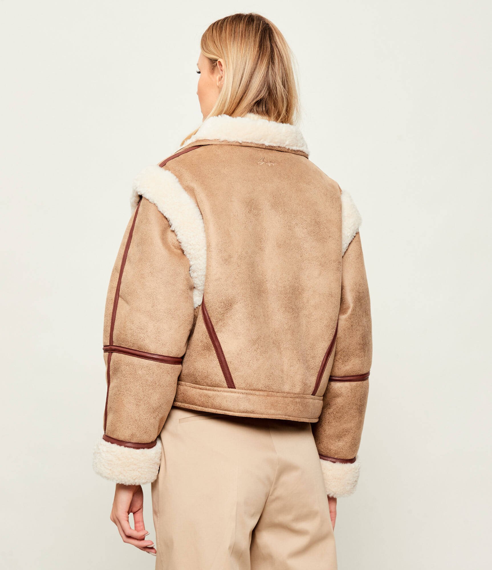 BOSS Orange Geacă 2 în 1 C_Cheerlea | Relaxed fit | shearling