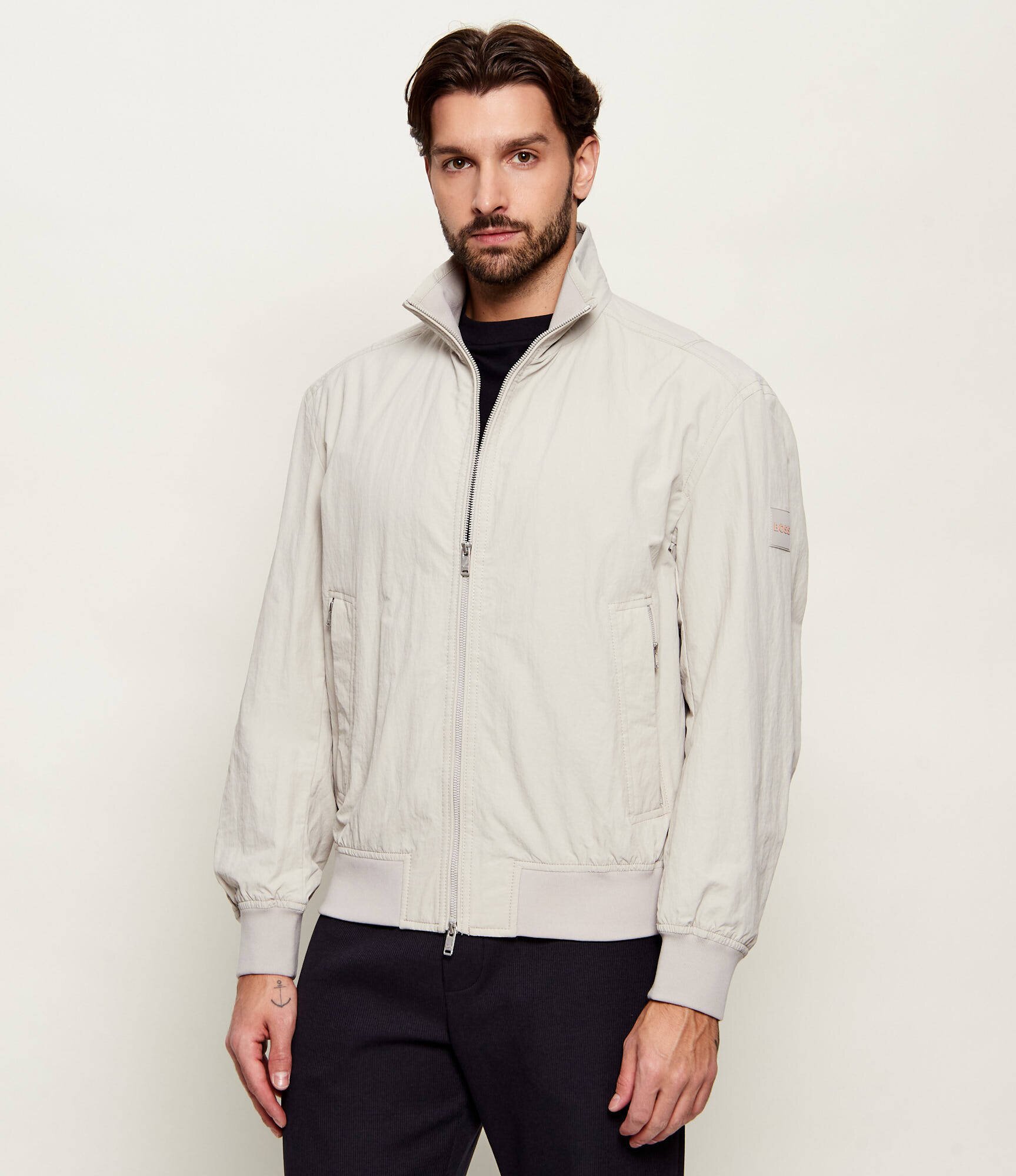 BOSS Orange Geacă bomber Opens | Relaxed fit