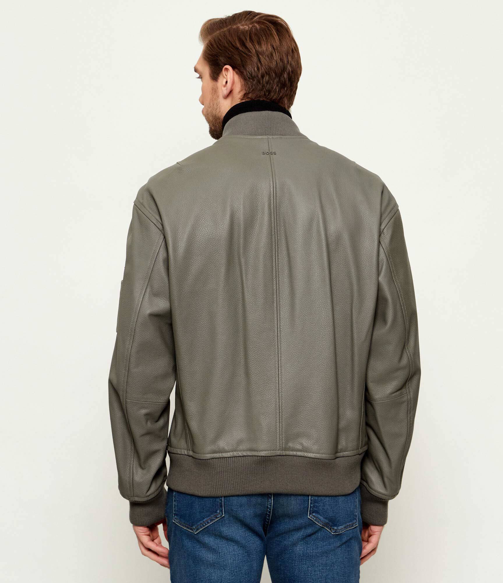 BOSS Orange Geacă de piele bomber Jakri | regular fit