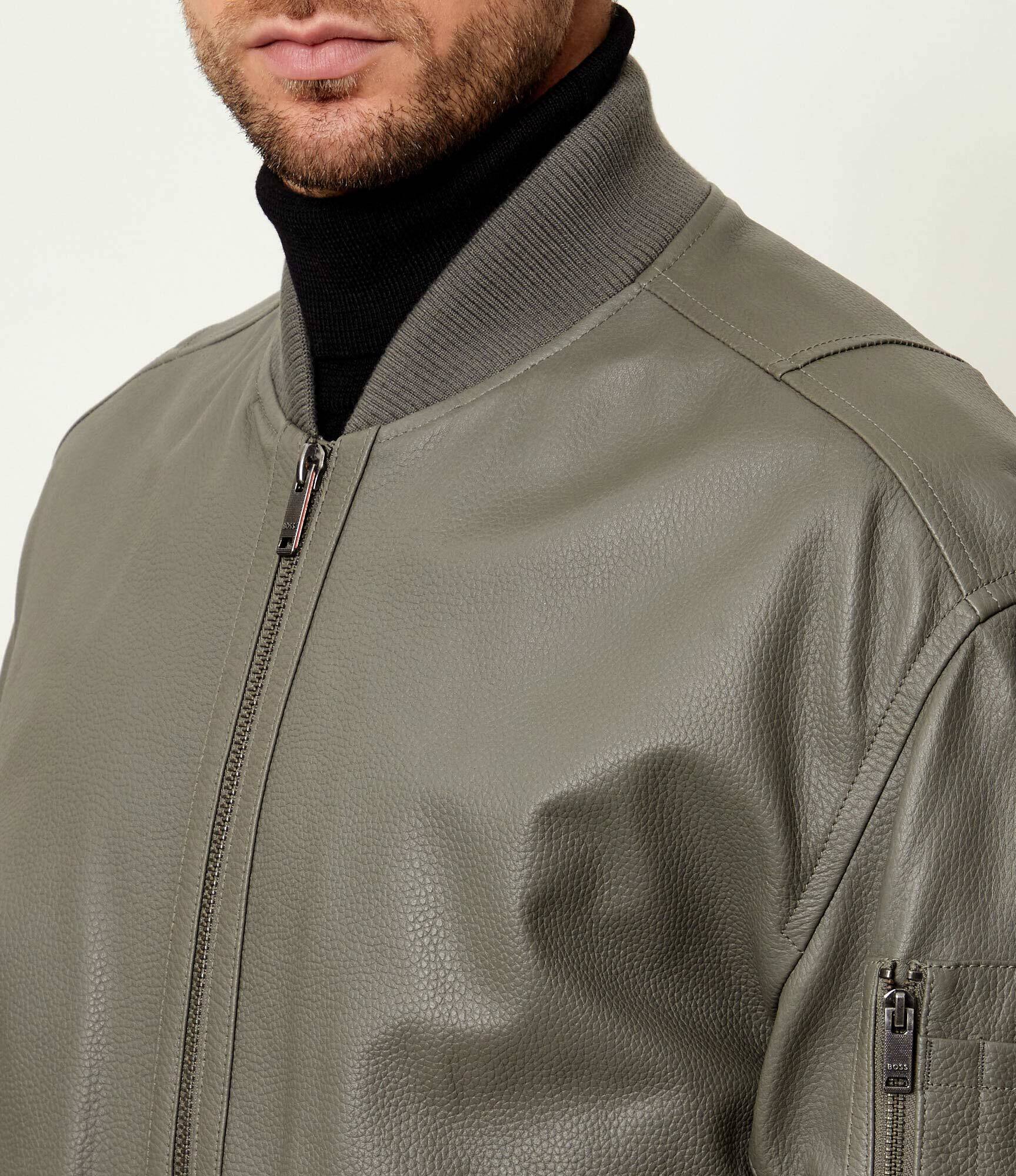 BOSS Orange Geacă de piele bomber Jakri | regular fit