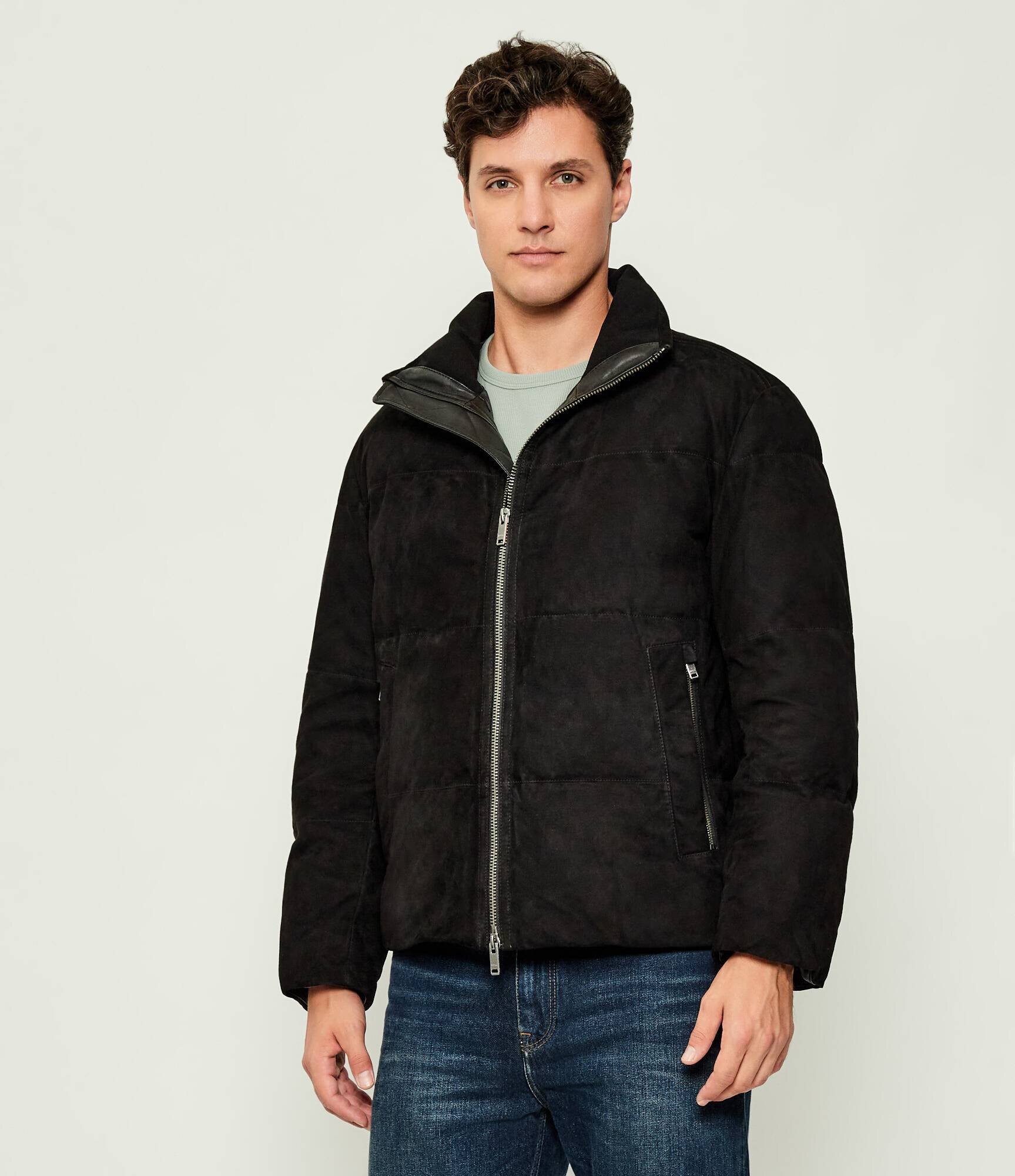 BOSS Orange Geacă de piele Jocamp | Relaxed fit