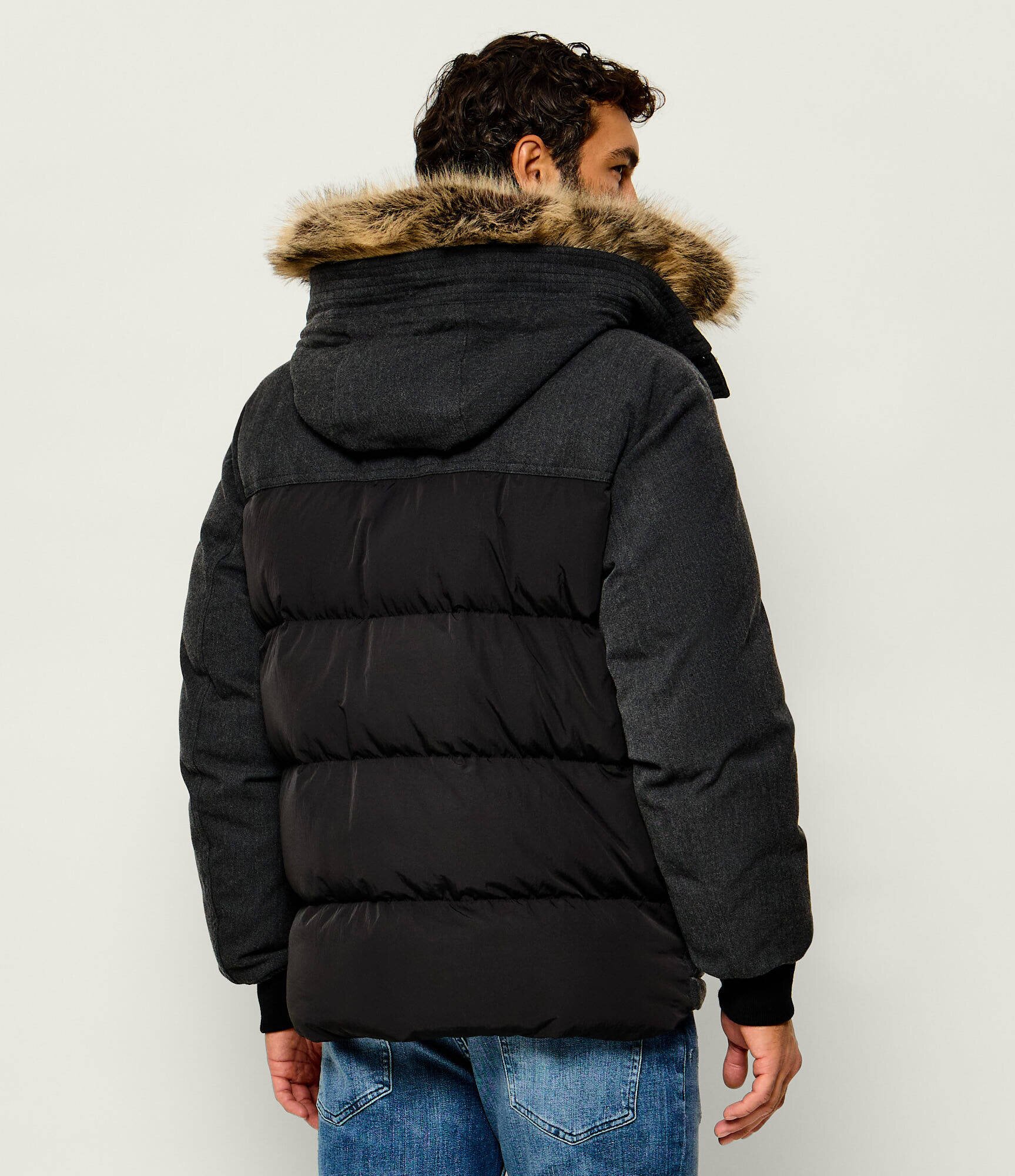 BOSS Orange Geacă Oisla | Relaxed fit cu adaos de lână