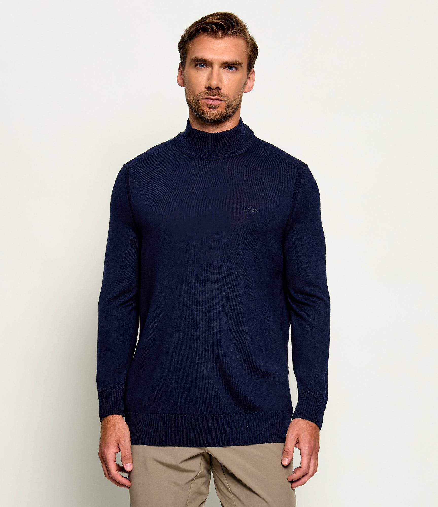 BOSS Orange Guler înalt Avac_M-1 | regular fit cu adaos de lână
