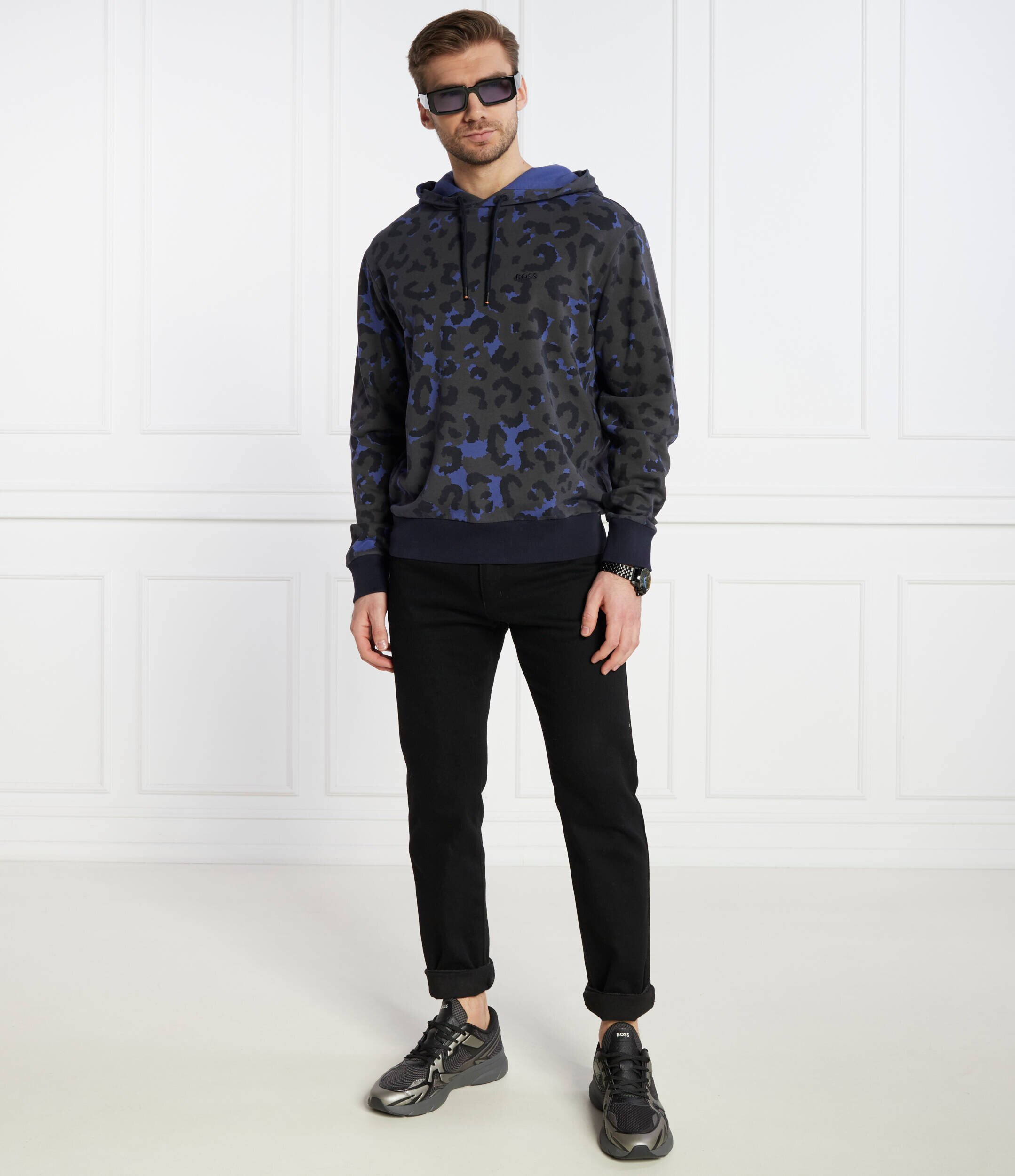 BOSS Orange Hanorac We_Leopard | Regular Fit