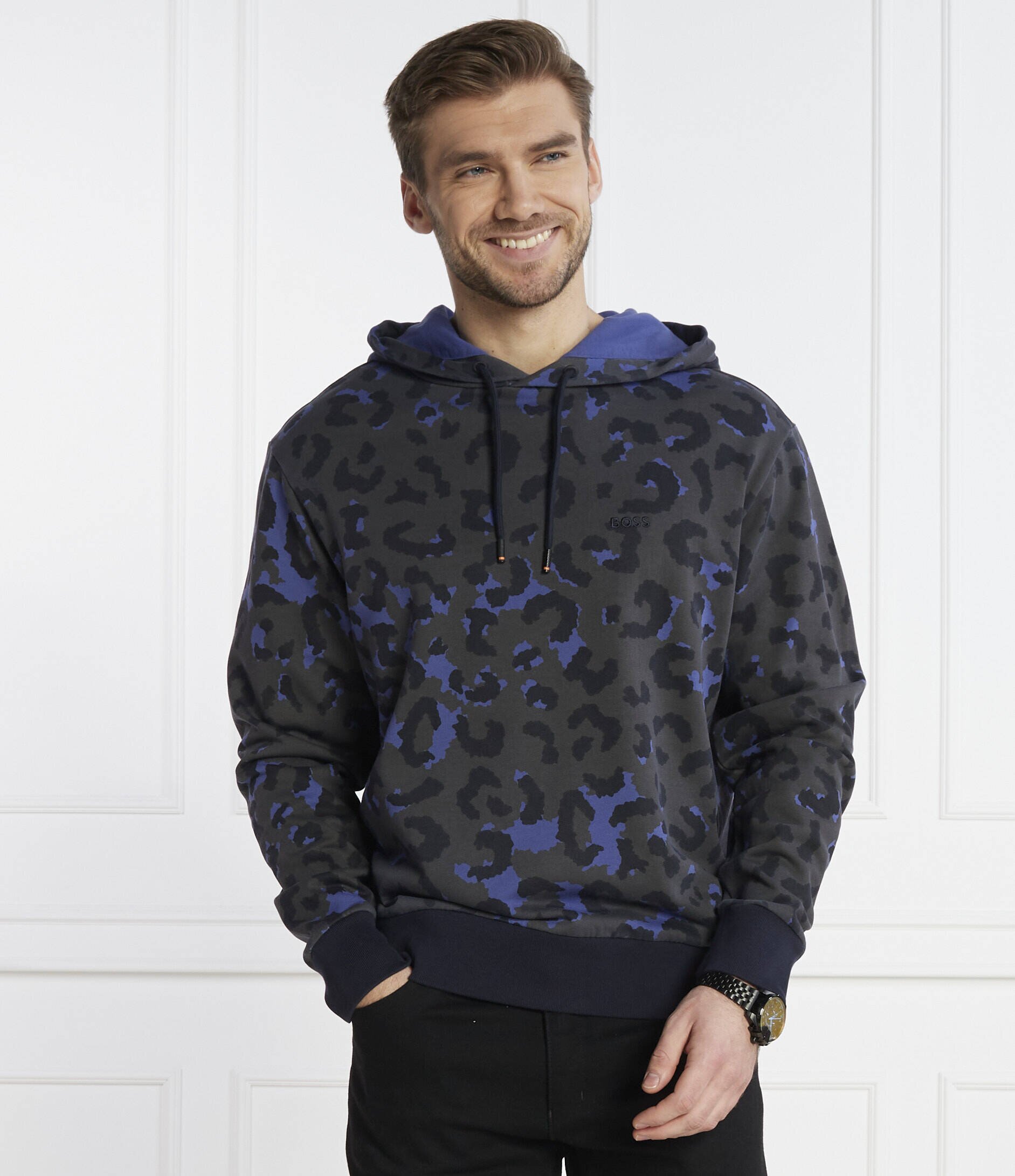 BOSS Orange Hanorac We_Leopard | Regular Fit