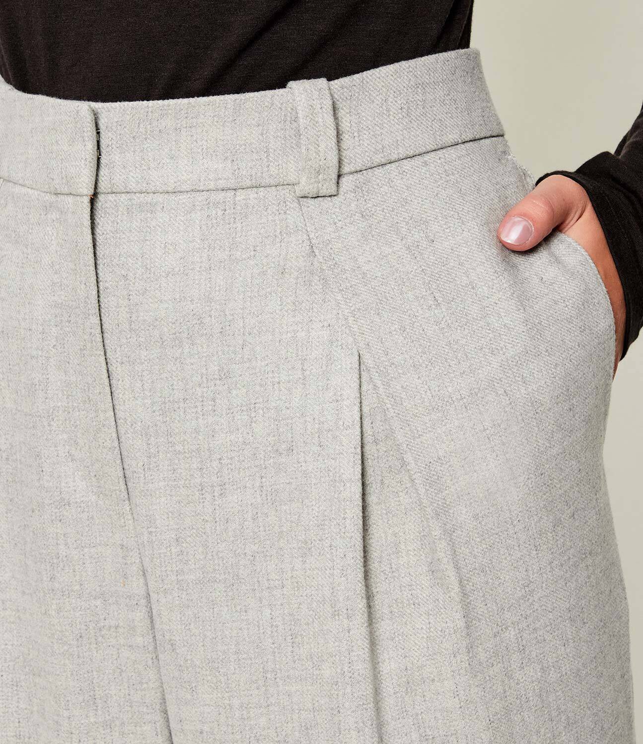 BOSS Orange Pantaloni C_Taflong | Relaxed fit cu adaos de lână